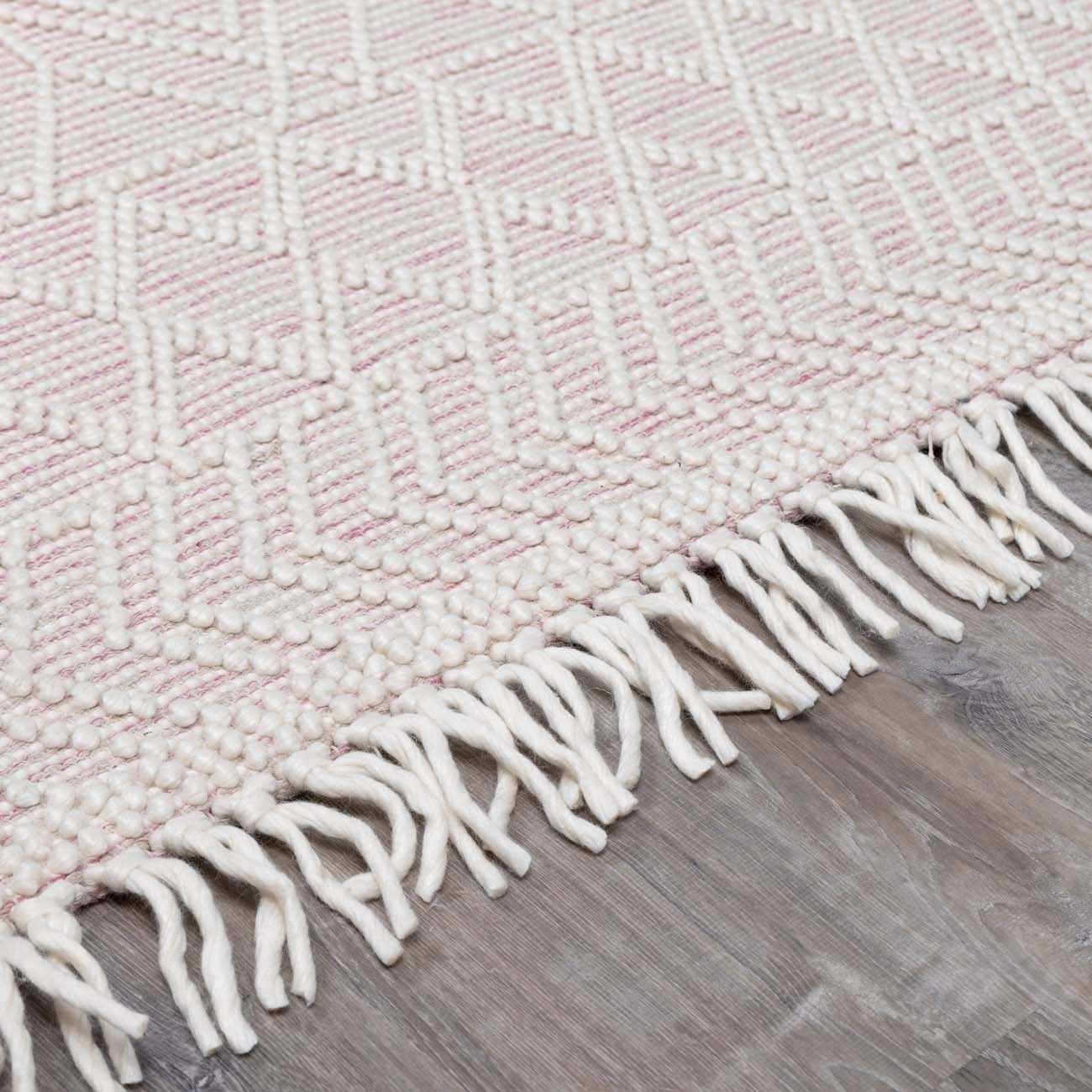 Ramsbury Soft Pink Wool Rug - Image 11