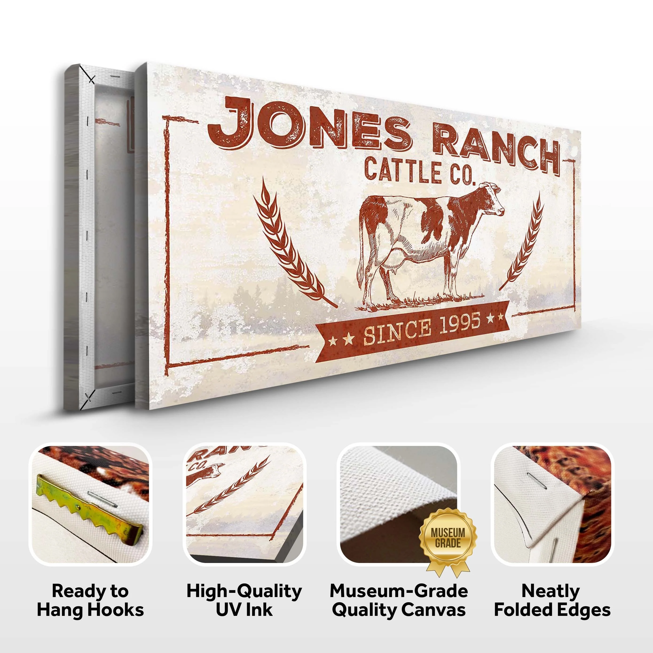 Ranch Cattle Co Rustic Sign - Image 3