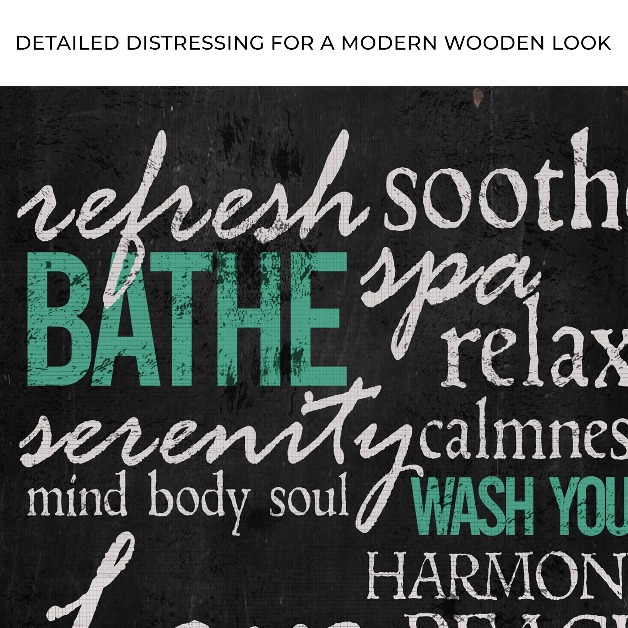 Refresh Soothe Bathe Bathroom Sign - Image 3