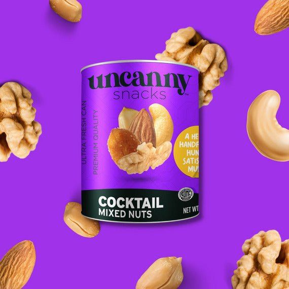 Roasted & Salted Mixed Nut Cocktail | Can | 1.8 oz | Uncanny - Image 2