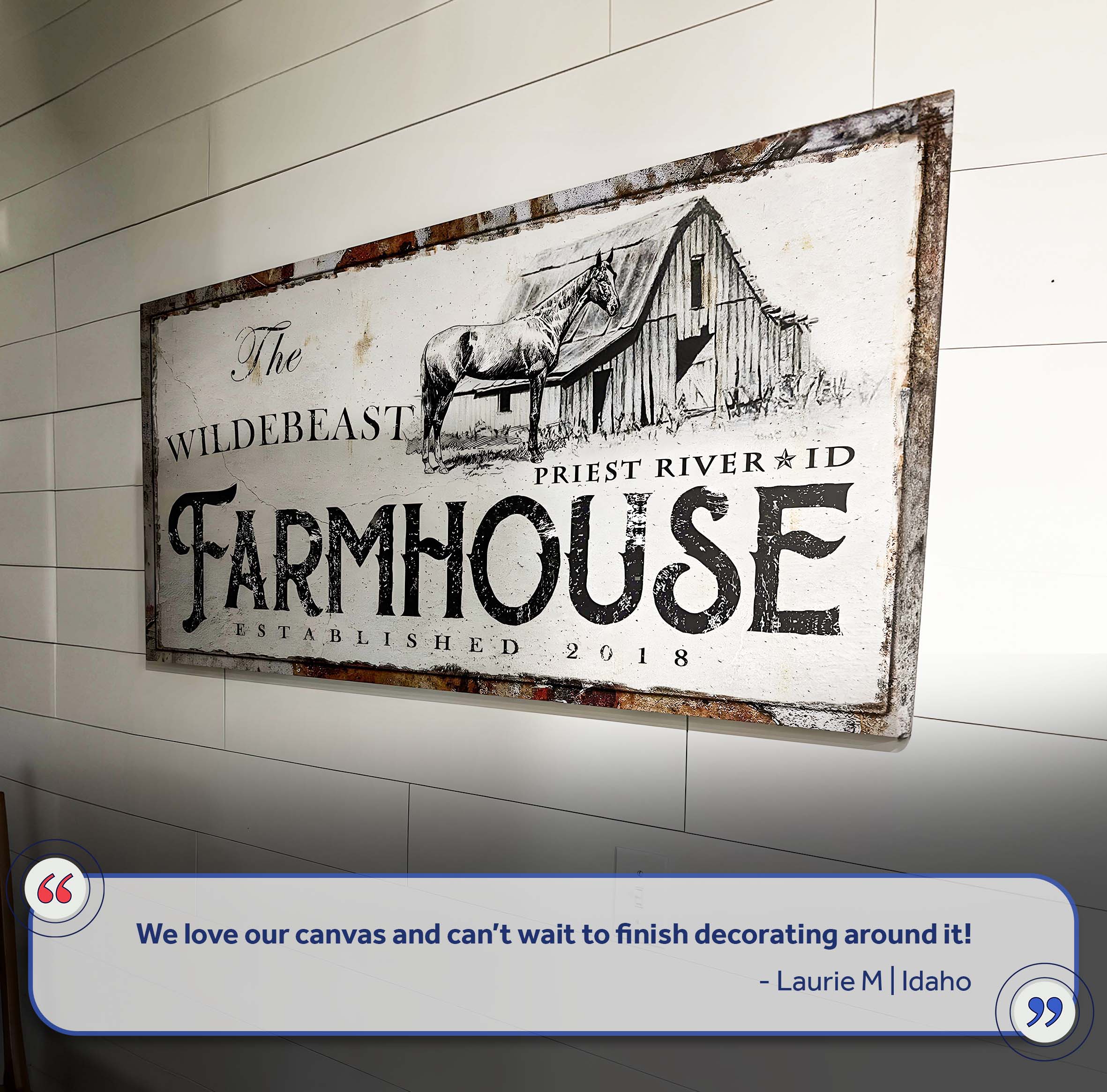 Rustic Horse Farmhouse Sign - Image 7