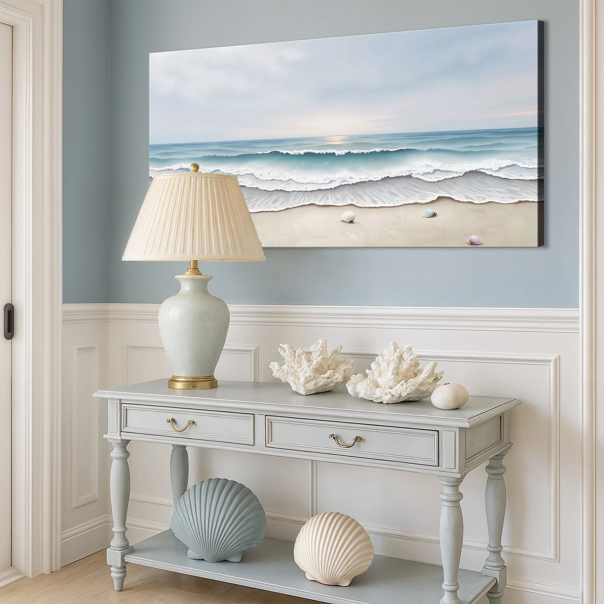 Serene Ocean Wave Coastal Wall Art III - Image 5