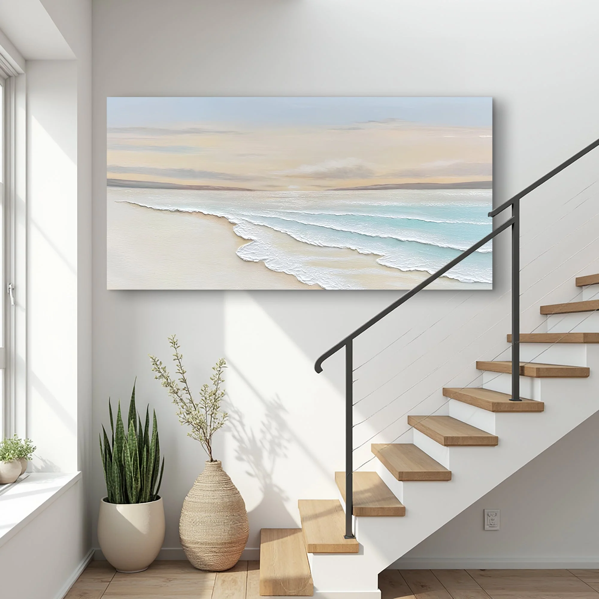 Serene Ocean Wave Coastal Wall Art IV - Image 3