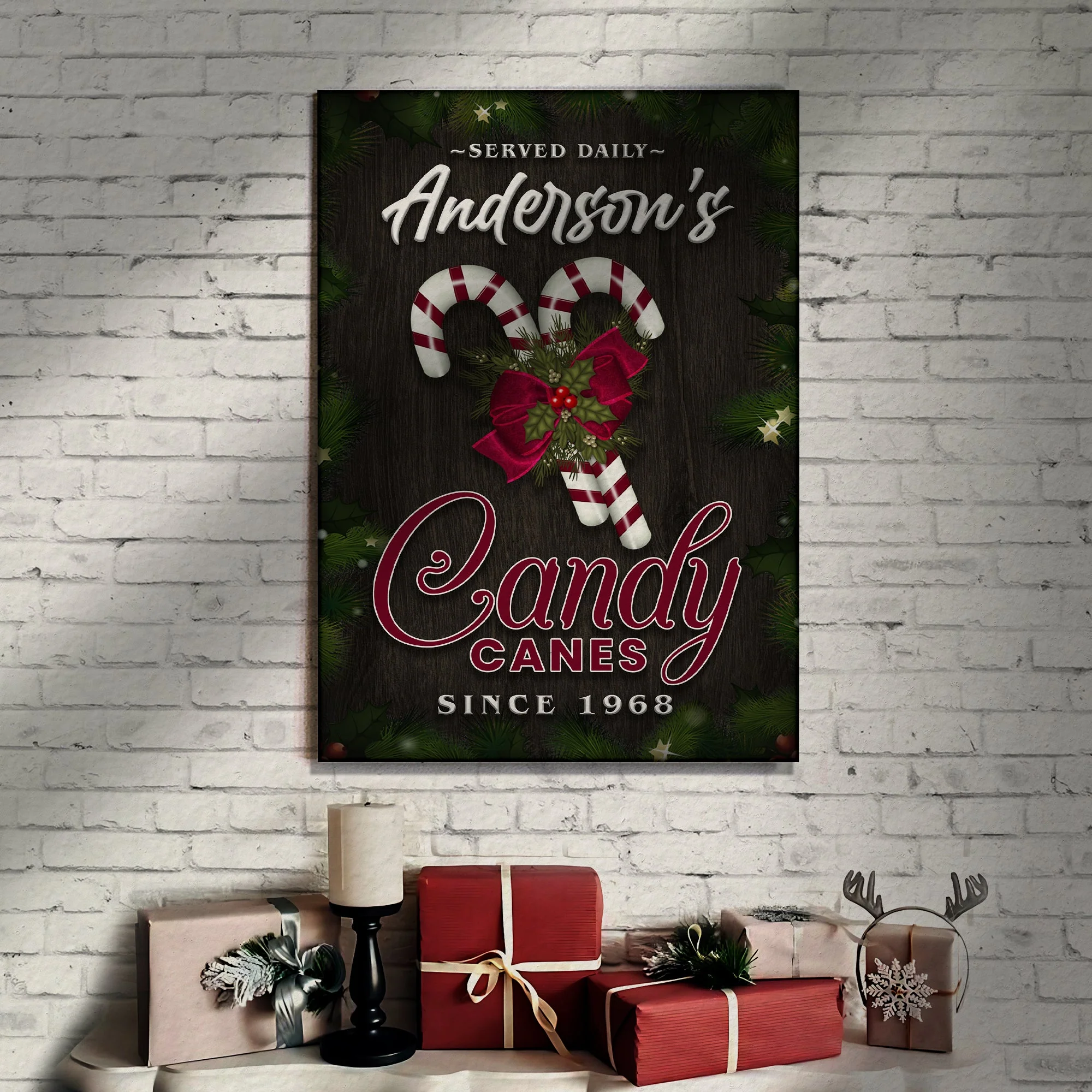 Served Daily Candy Canes Sign - Image 2