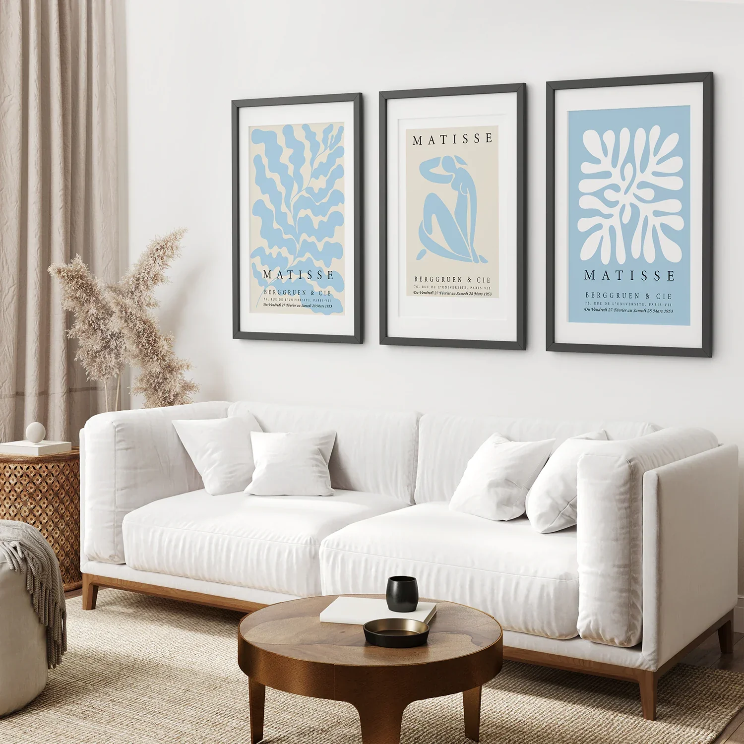 Set of 3 Blue and Beige Henri Matisse Prints - Image 5