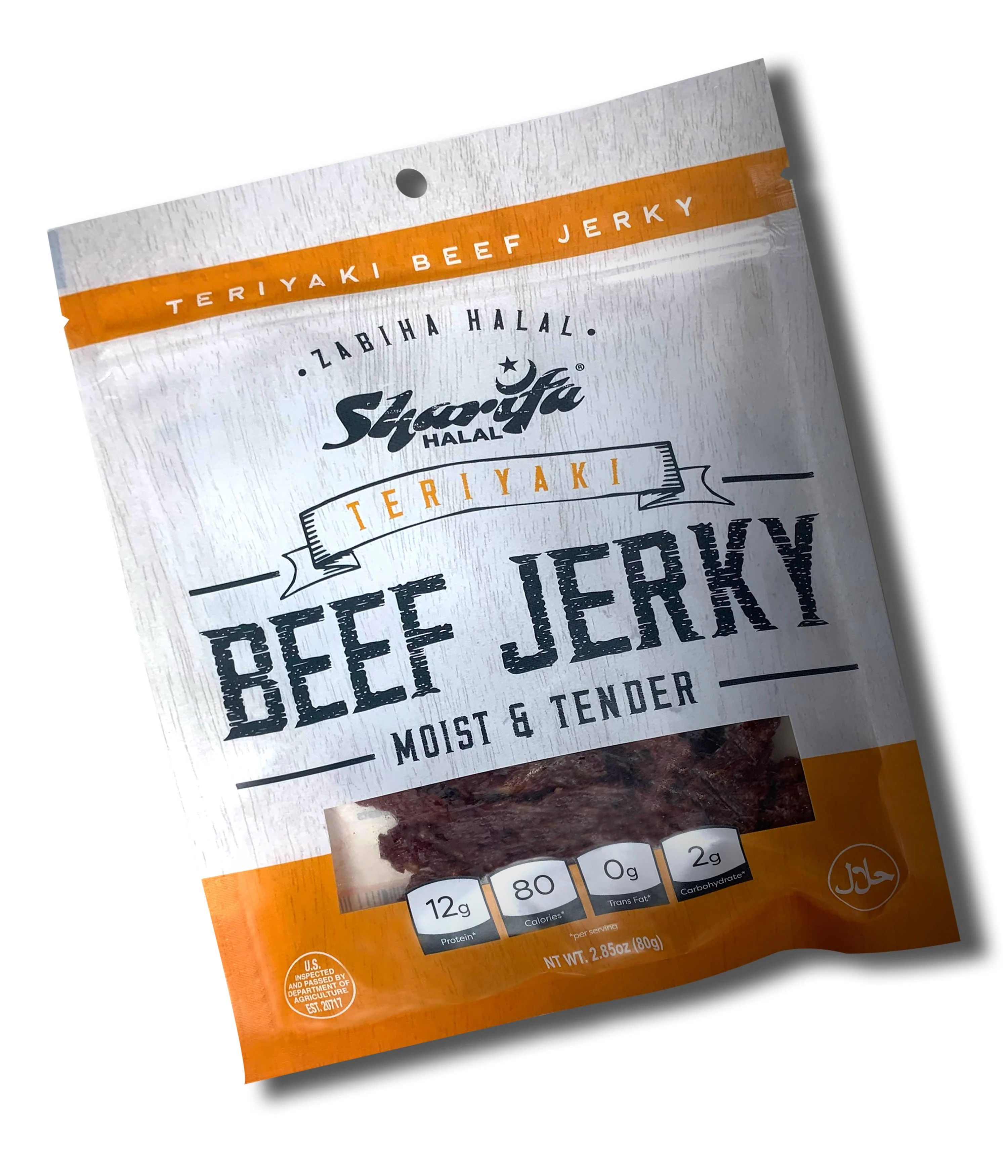 Sharifa Halal Beef Jerky, Teriyaki, (3) 2.85 oz. Bag – Great Everyday Halal Jerky Beef Meat Snack, 100 % Real Zabiha Halal Beef, 12g of Protein, 80 Calories, 0g Trans Fat, & 2g of Carbohydrates - Image 8