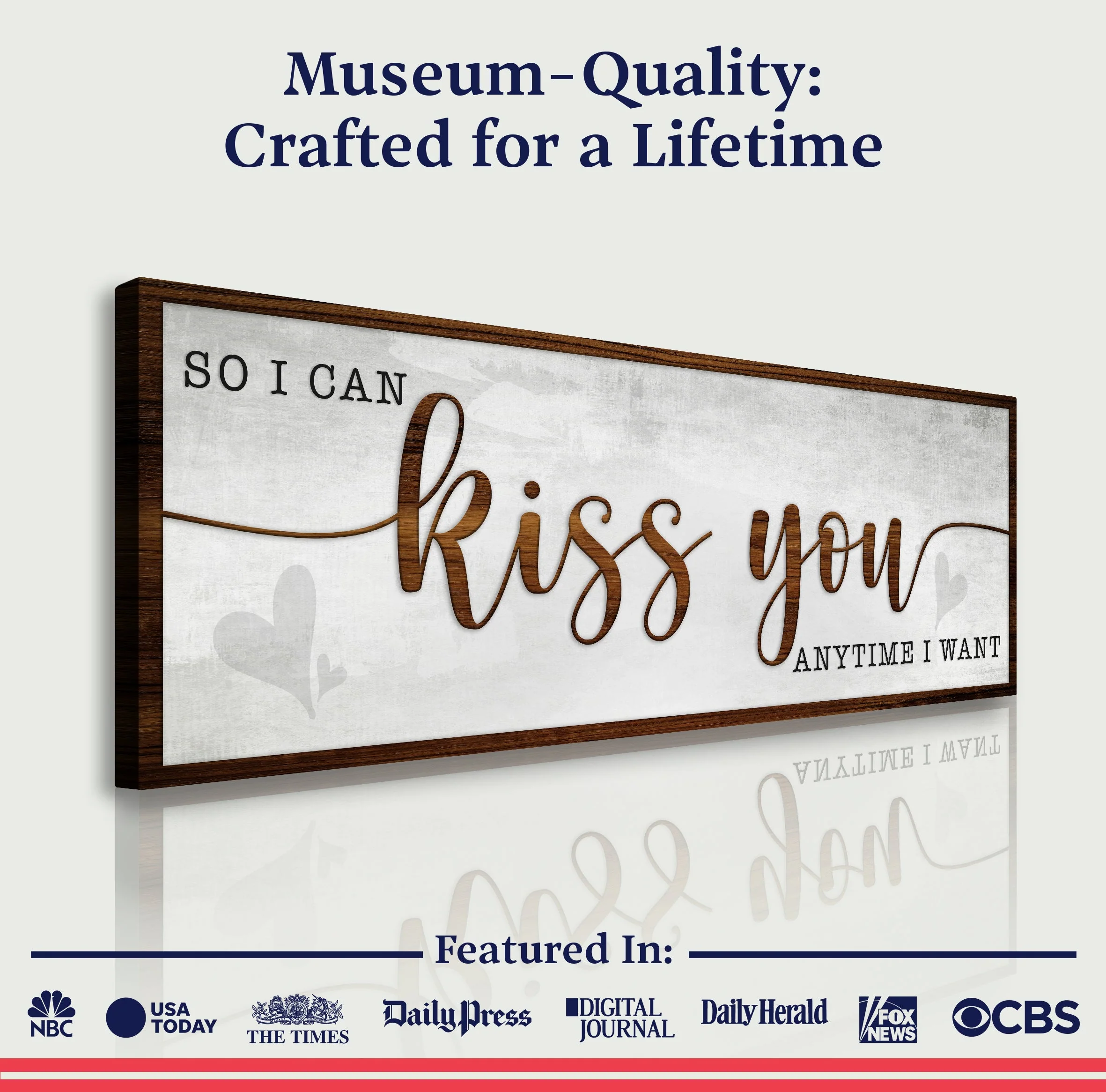 So I Can Kiss You Anytime I Want Bedroom Sign II - Image 6