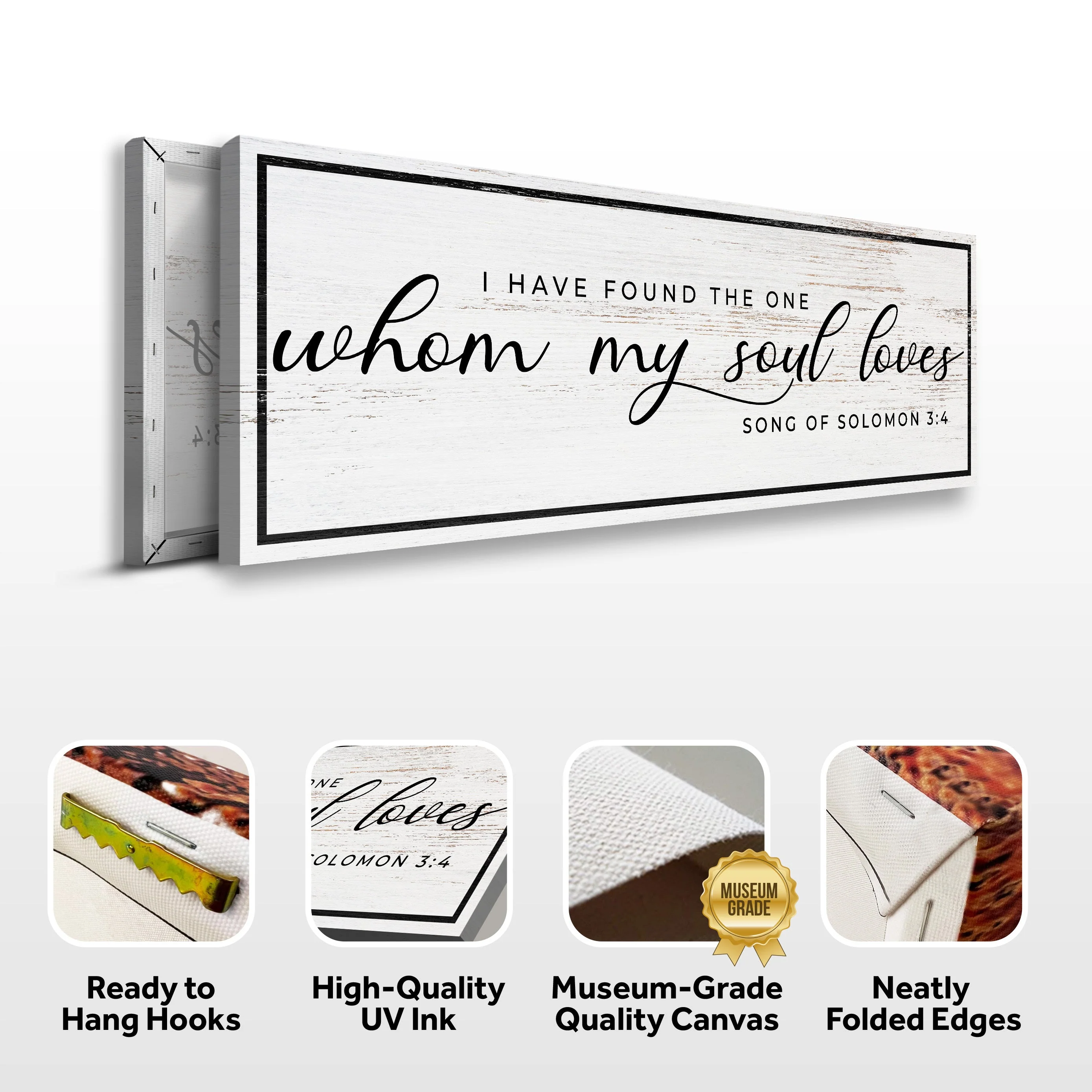 Song of Solomon 3:4 - 'I Have Found The One' - Inspirational Christian Wall Art - Image 3