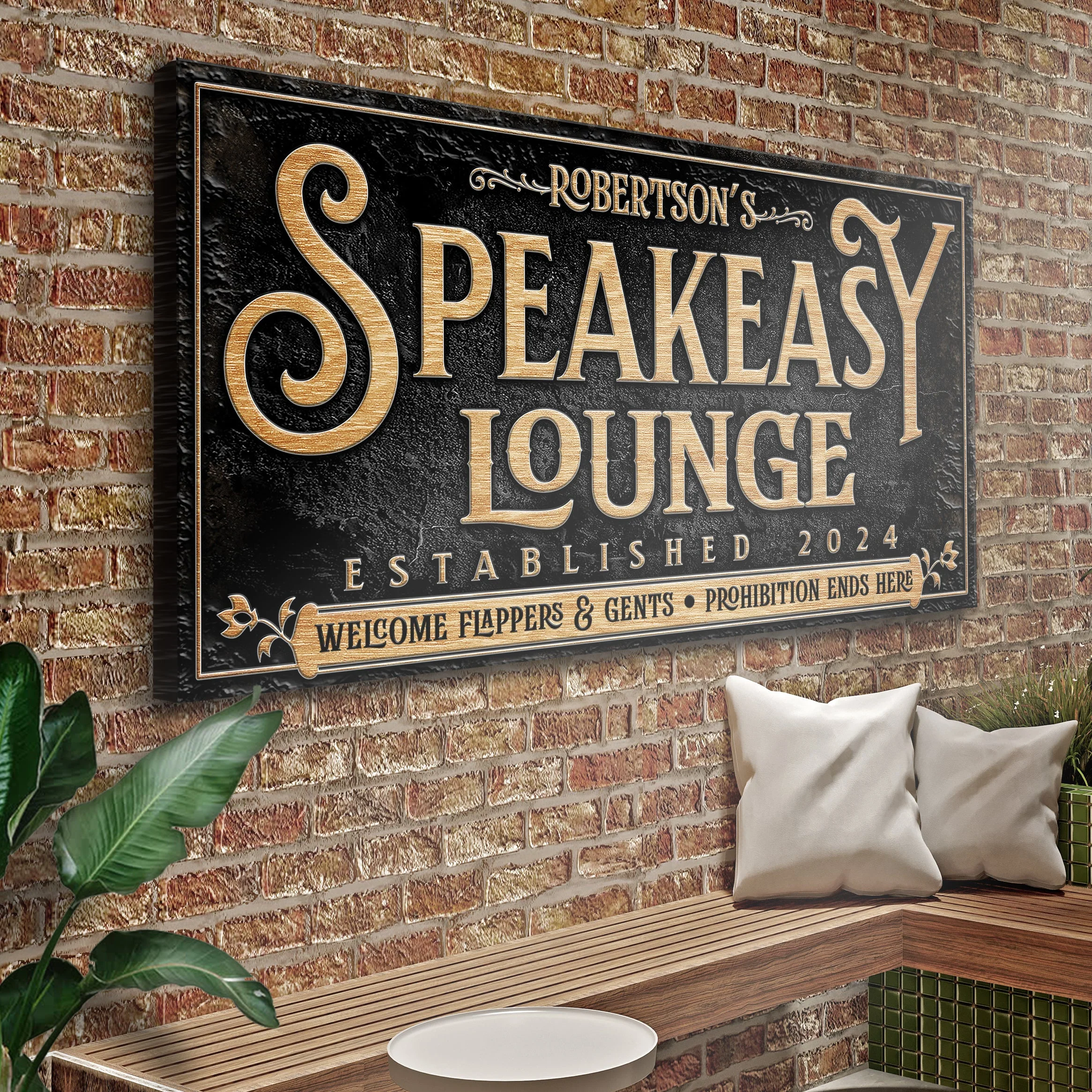 Speakeasy Personalized Bar Sign II - Image 2