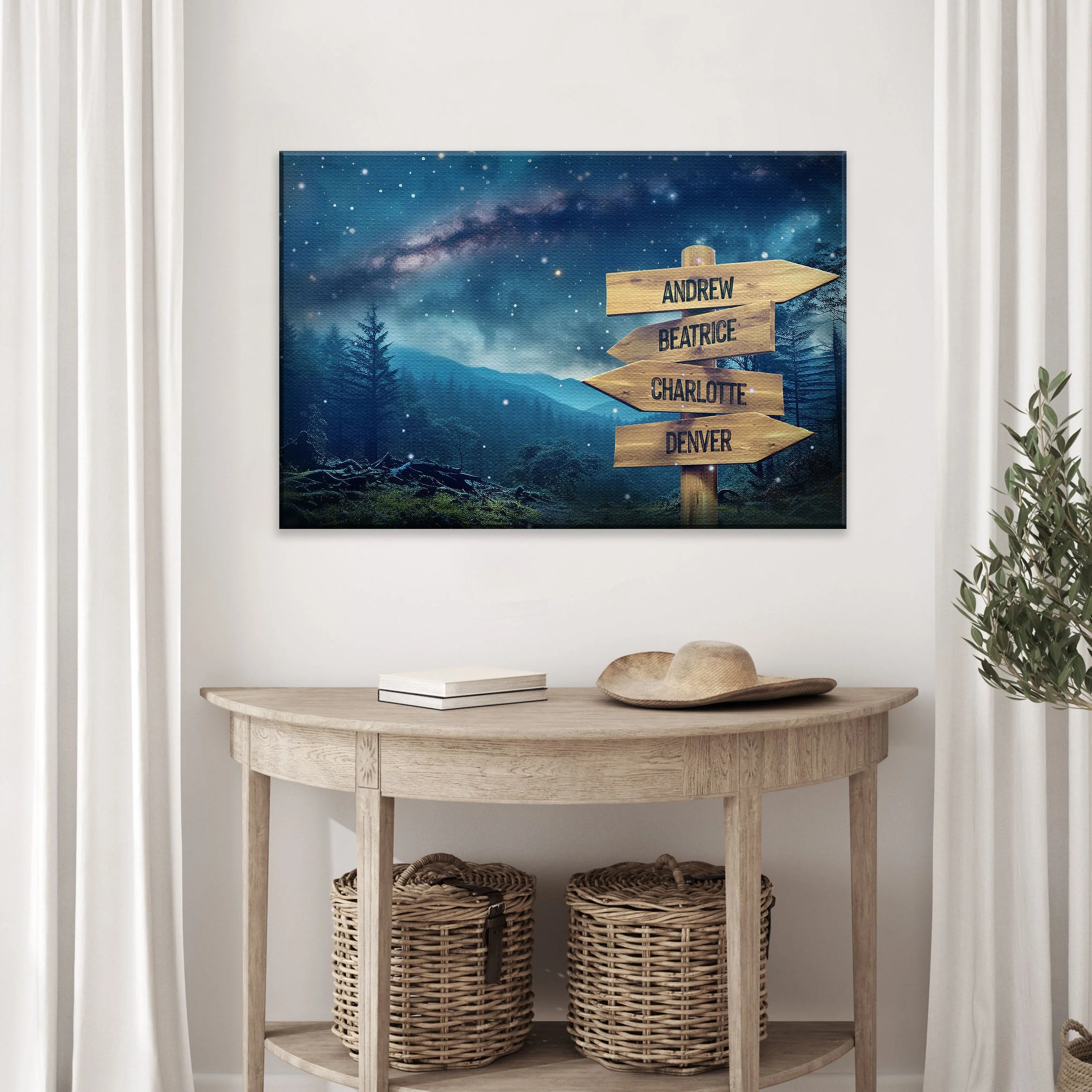 Starry Sky Family Names Sign - Image 3