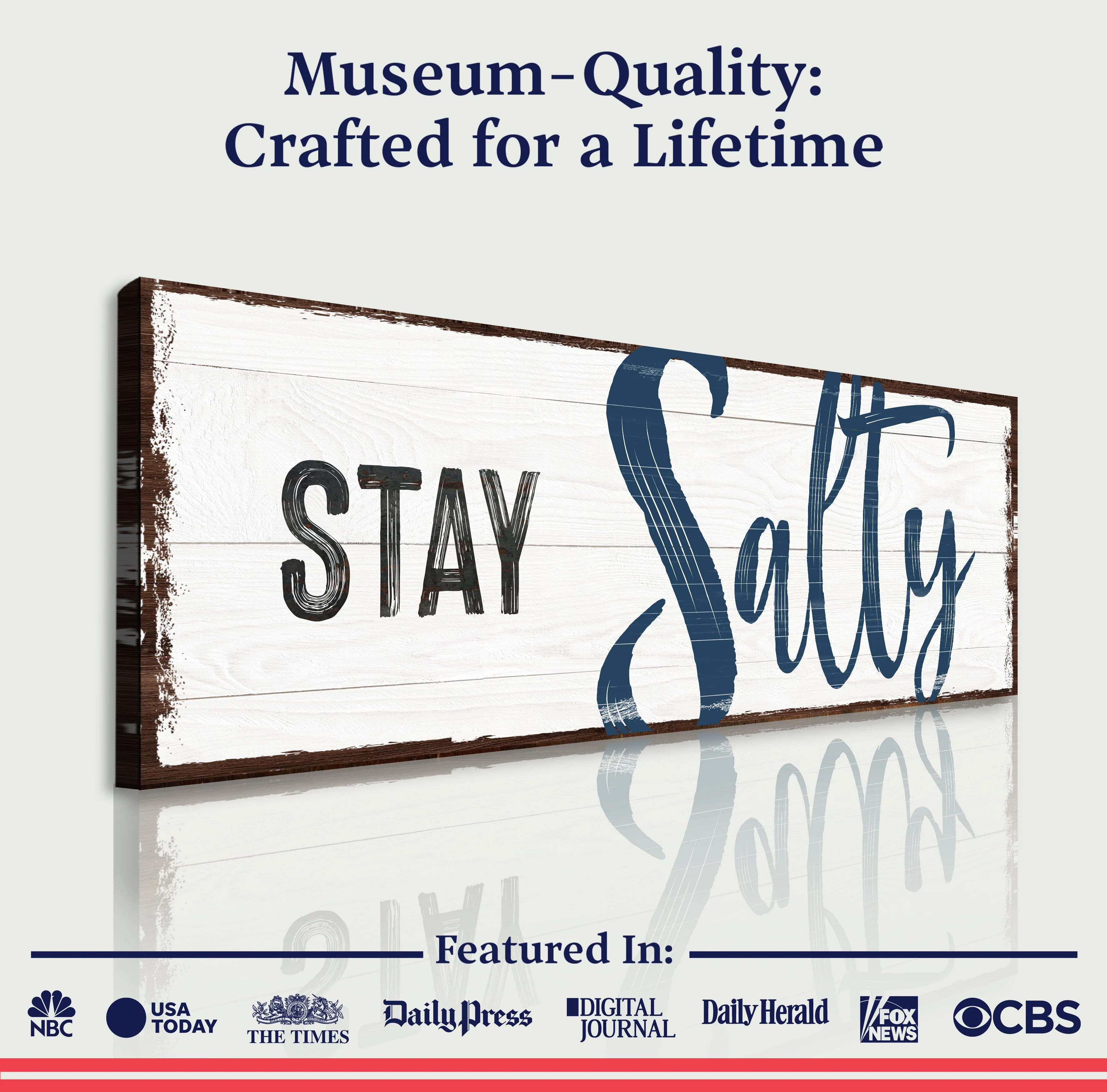 Stay Salty Coastal Sign III - Image 6