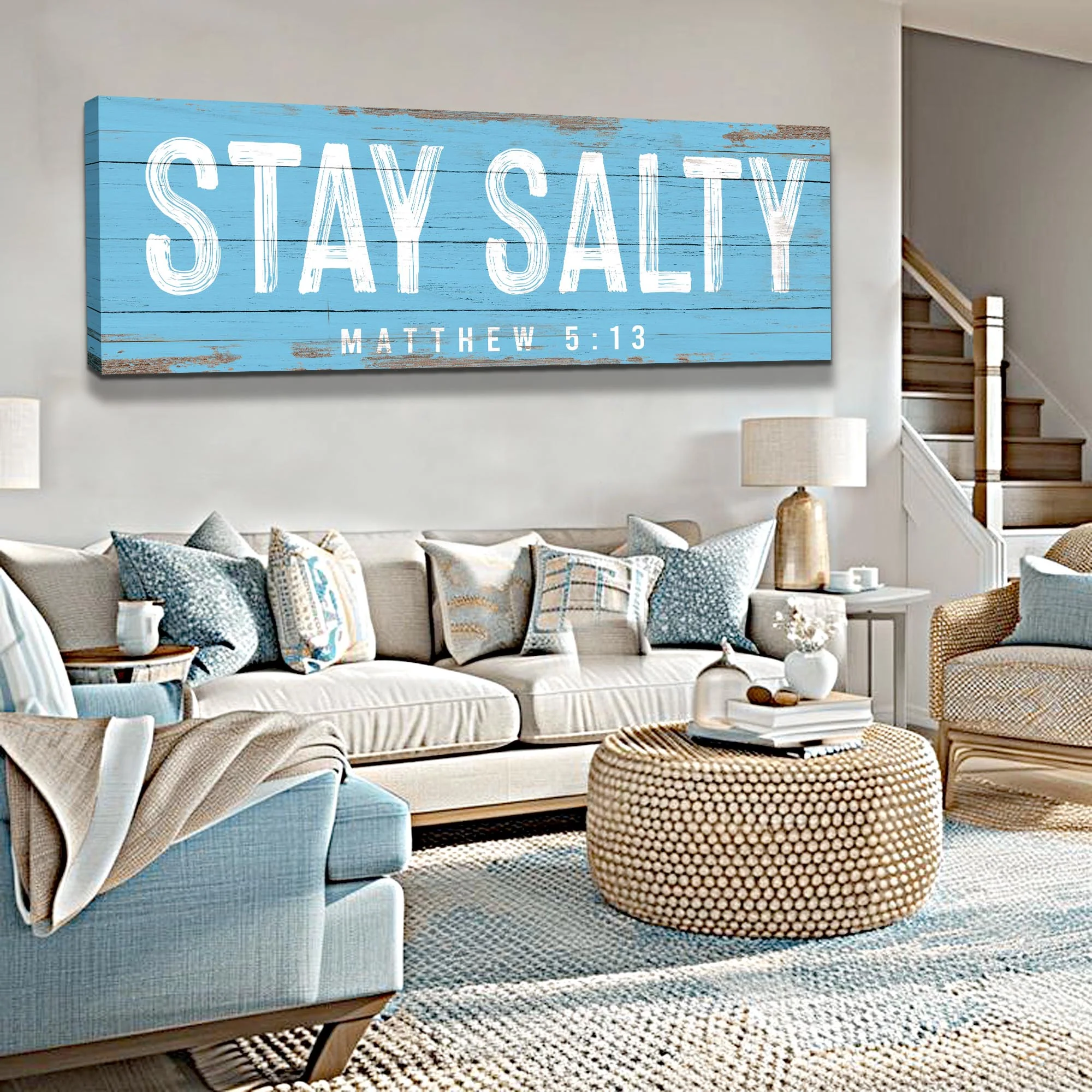 Stay Salty Coastal Sign IV - Image 3