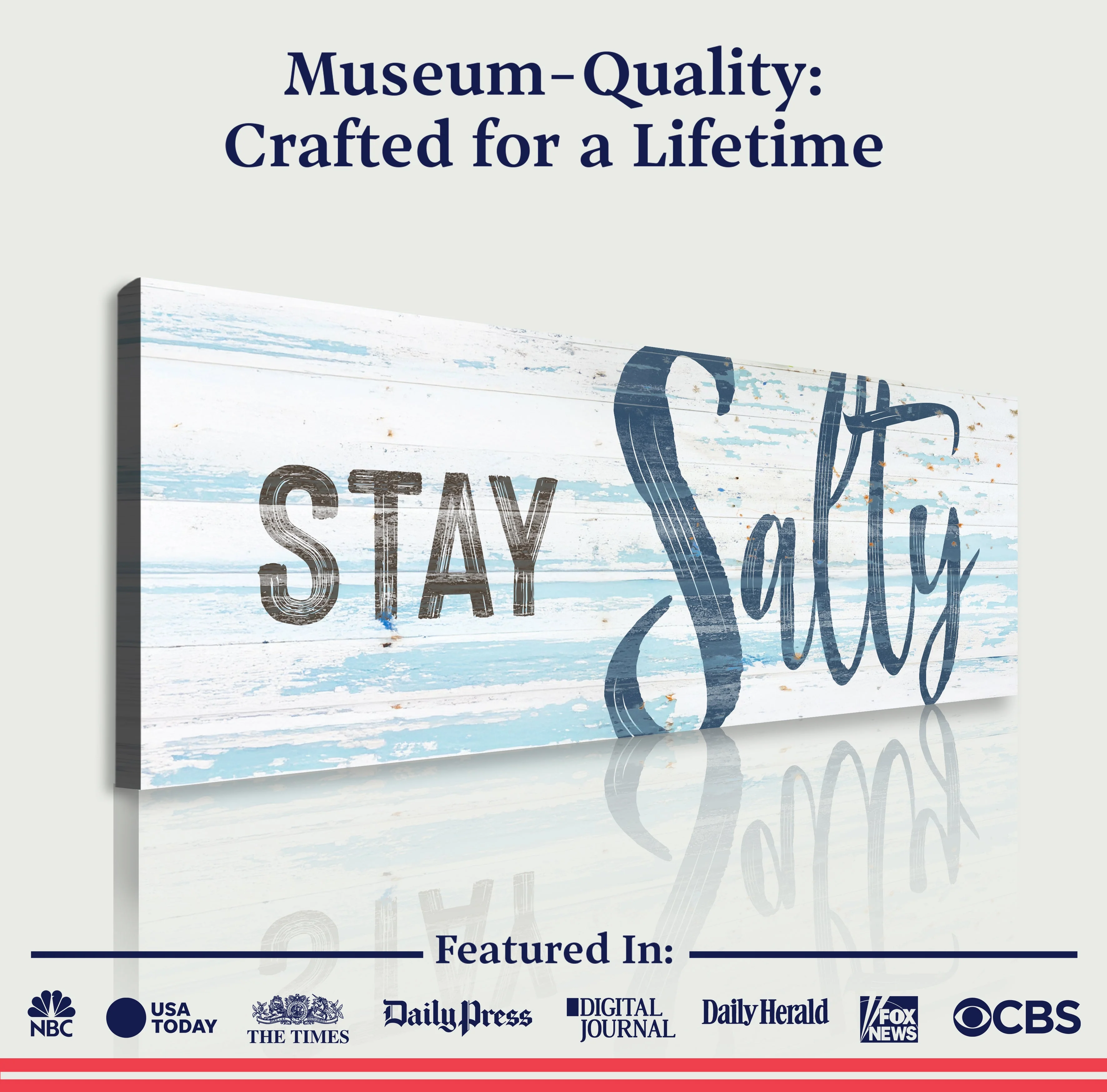 Stay Salty Coastal Sign IX - Image 6