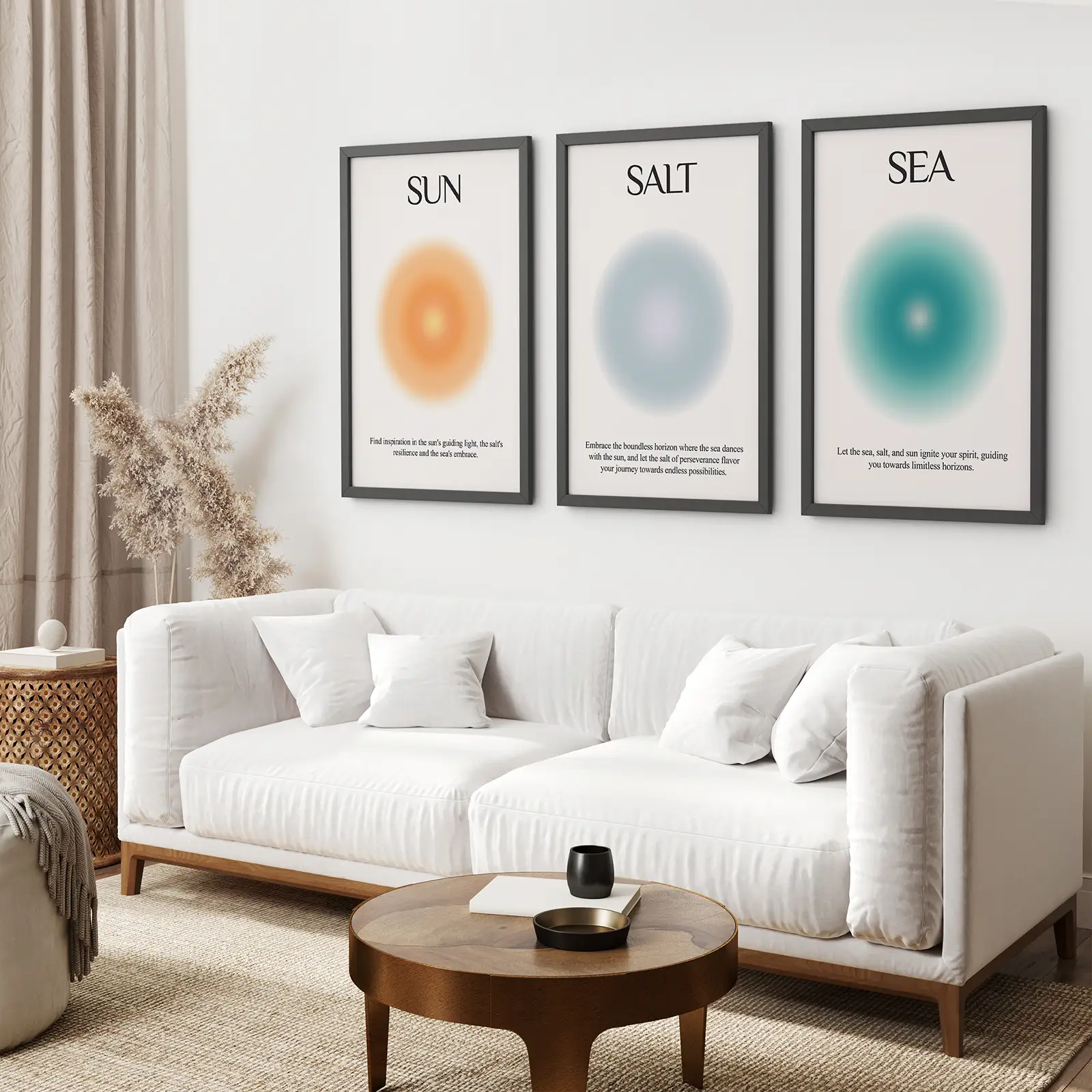 Sun Salt and Sea Aura Posters Wall Decor Set - Image 3