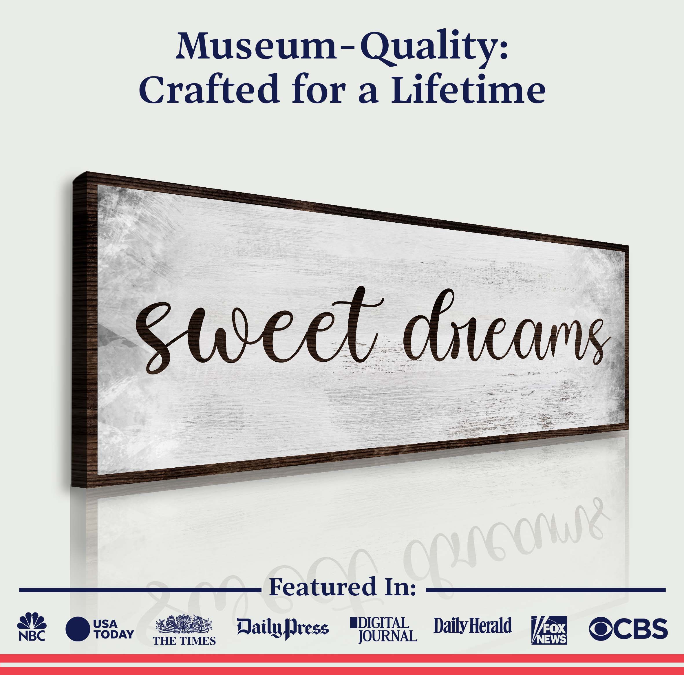 Sweet Dreams Bedroom Grunge Sign - Image 3