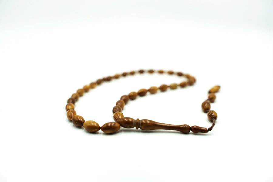 Tesbih 33luk Kuka (Kokka) - Arpa Kesim - 6x10 mm - Prayer Beads - Image 4