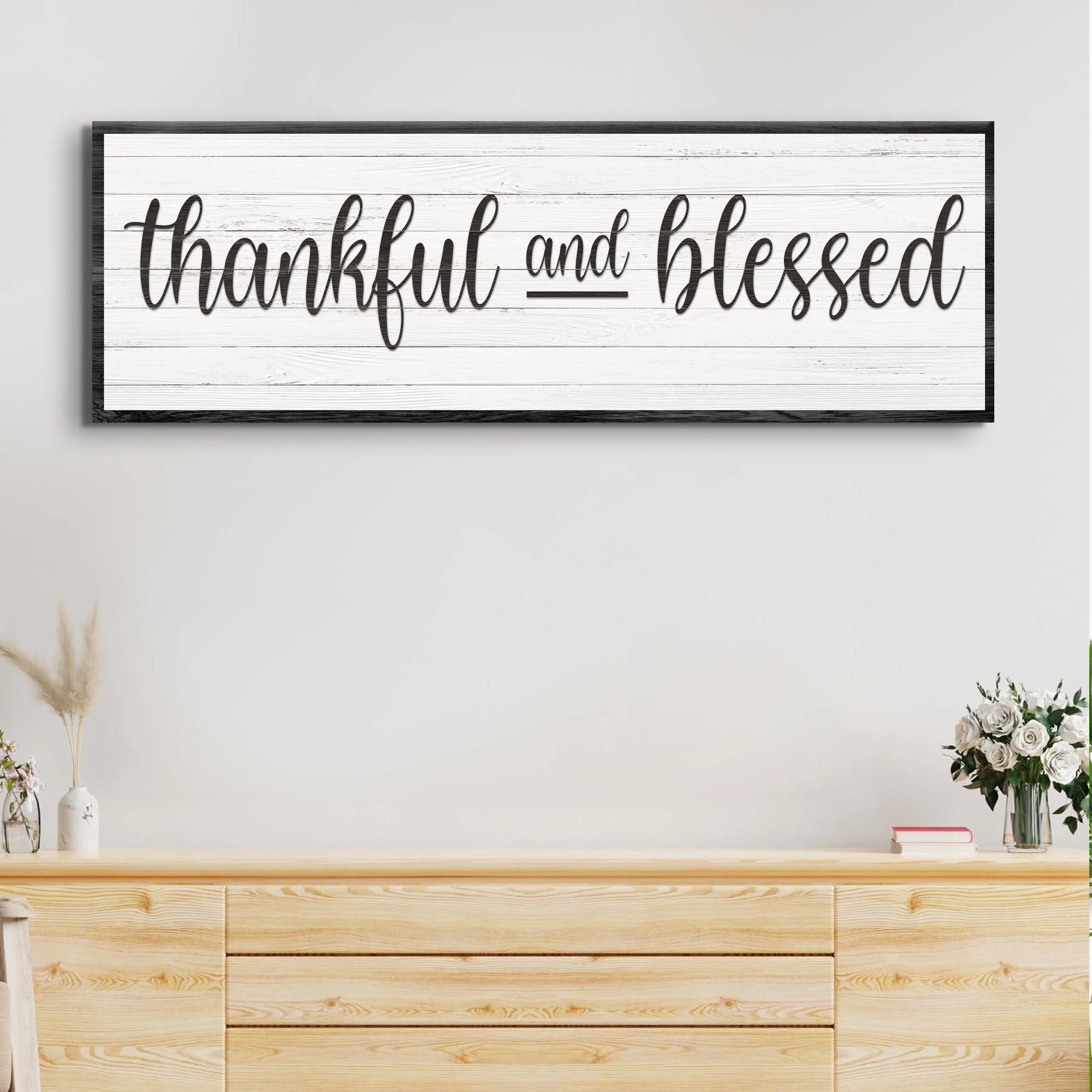 Thankful And Blessed Sign III - Image 2
