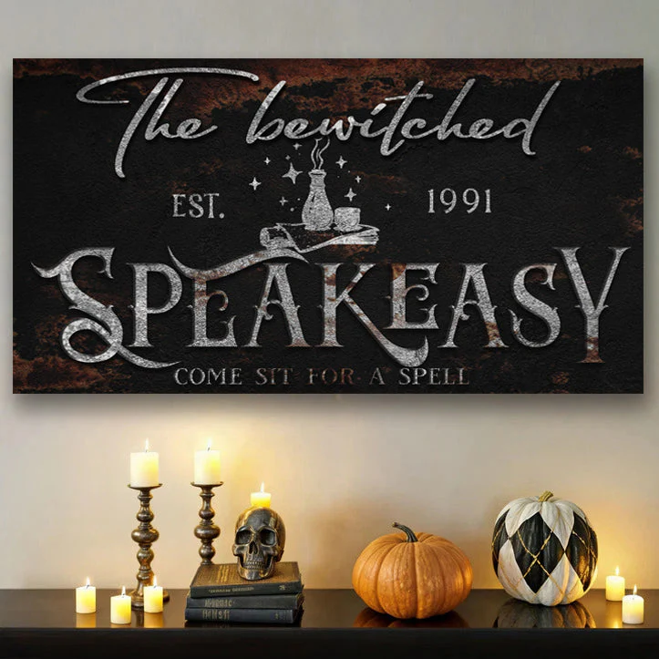 The Bewitched Speakeasy Halloween Sign III - Image 2