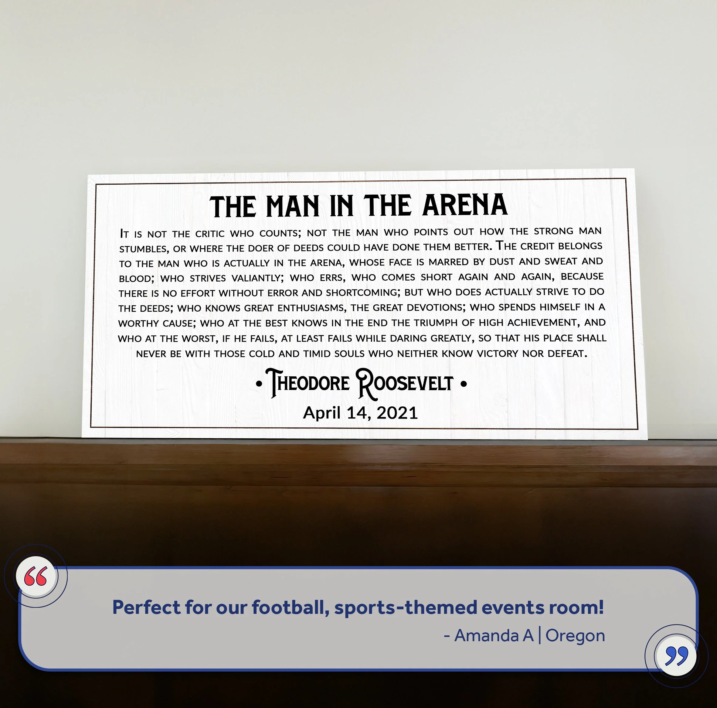 The Man In The Arena Sign VIII - Image 6