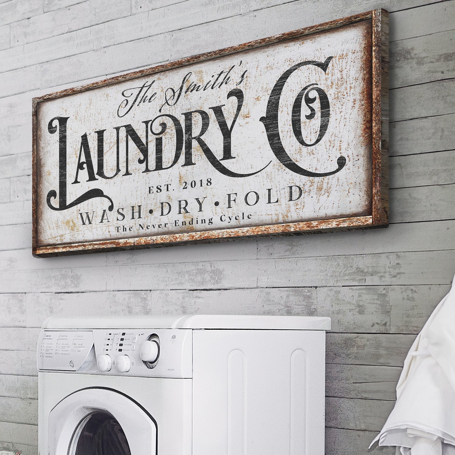 The Never Ending Cycle Laundry Sign - Image 3