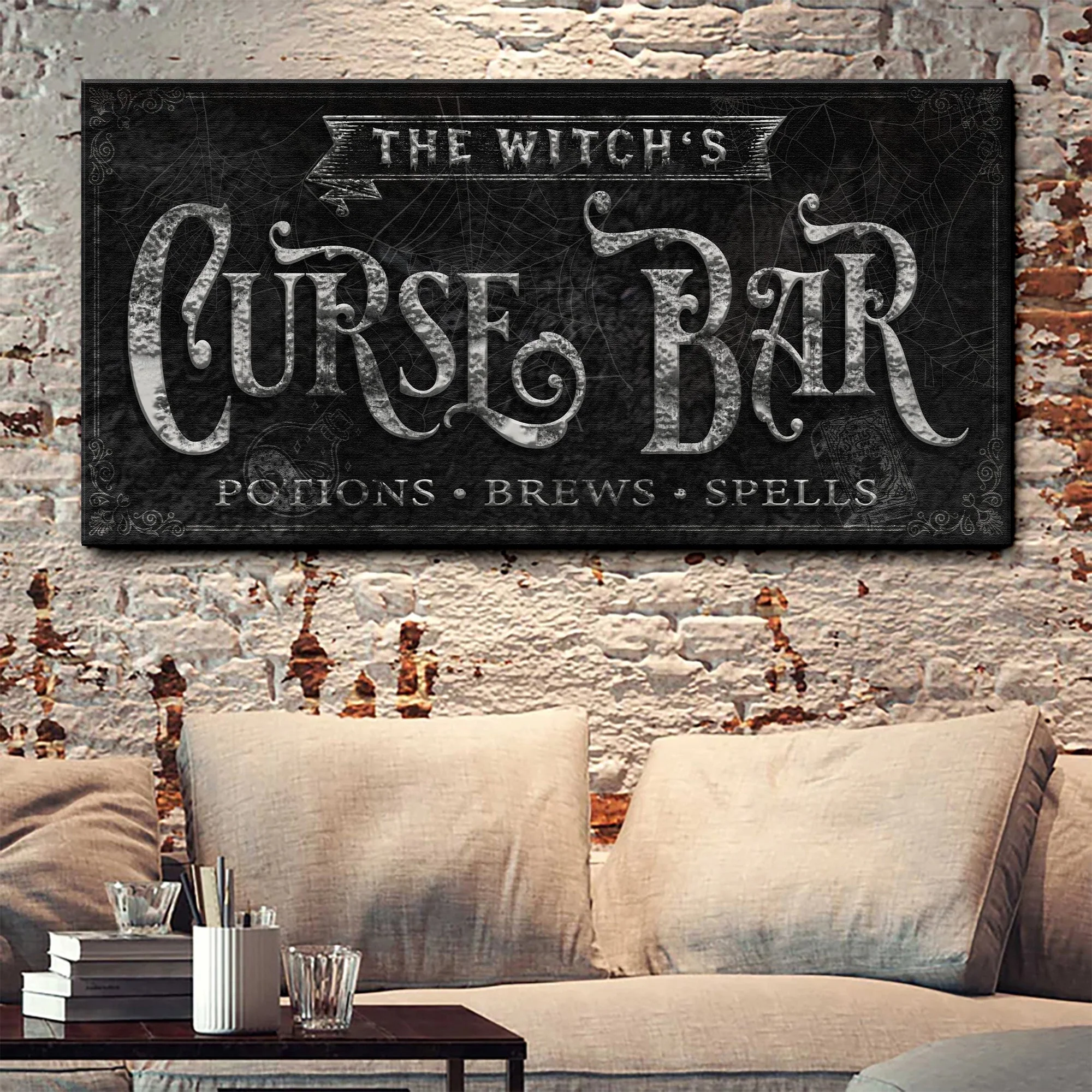 The Witch's Curse Bar Halloween Sign II - Image 3