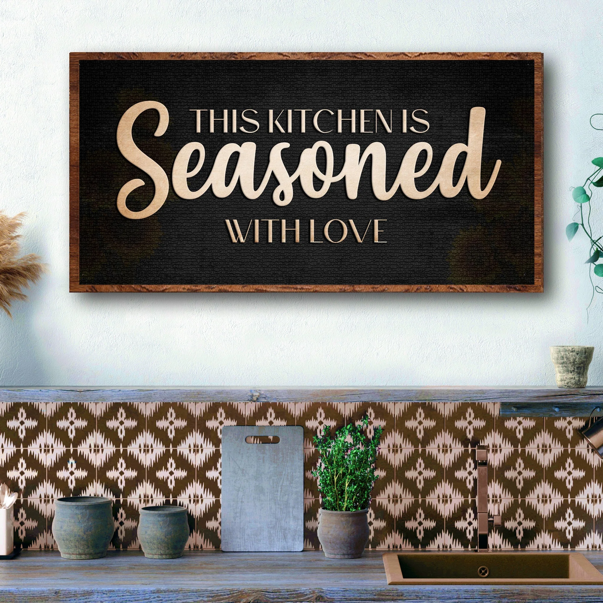 This Kitchen Is Seasoned With Love Sign - Image 3