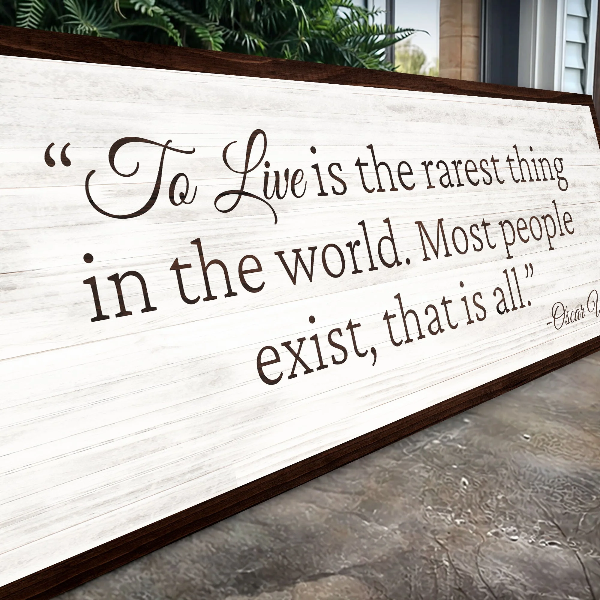 To Live Is The Rarest Thing Farmhouse Sign II - Image 4