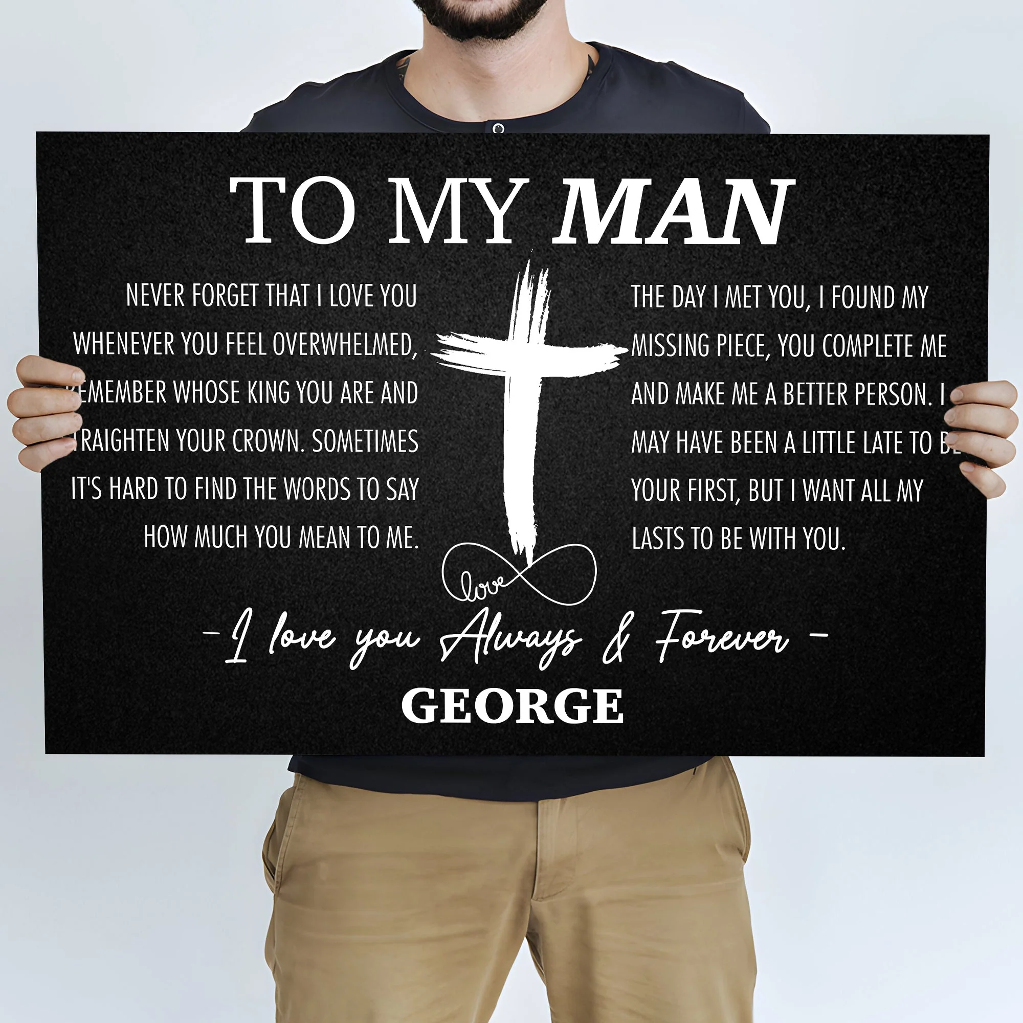 To My Man Father's Day Gift Sign - Image 3