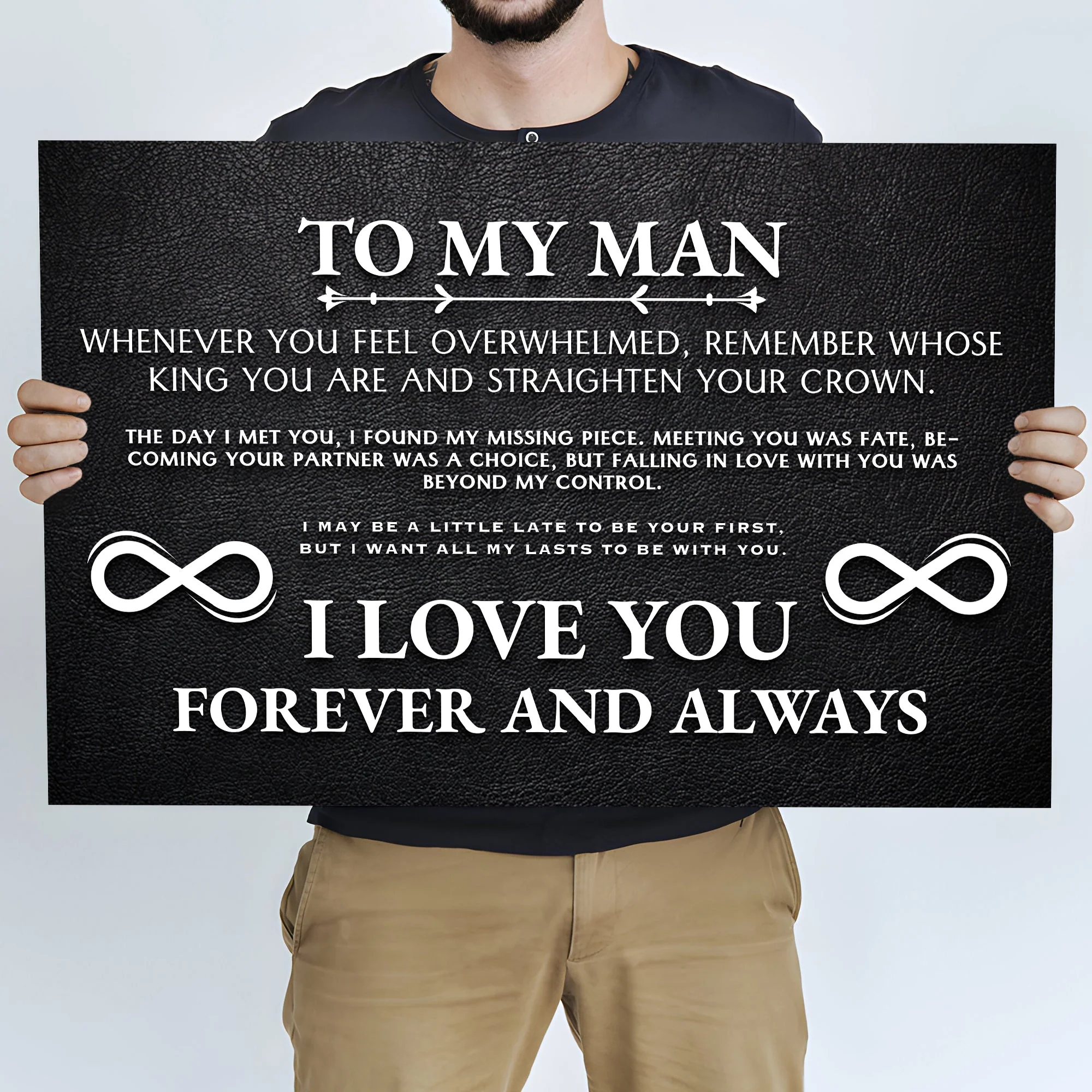 To My Man Father's Day Gift Sign II - Image 3
