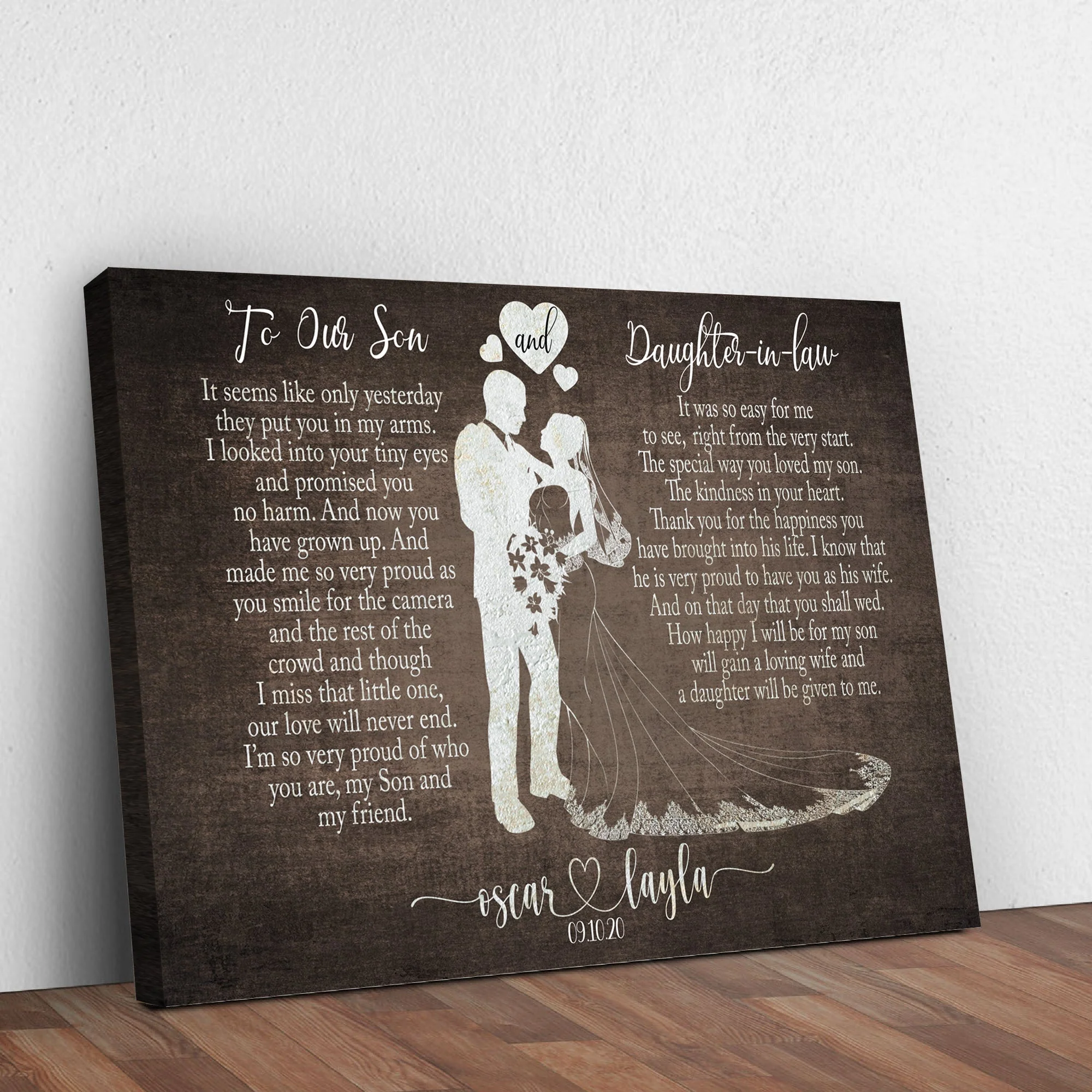 To My Son and Daughter In Law Sign - Image 2