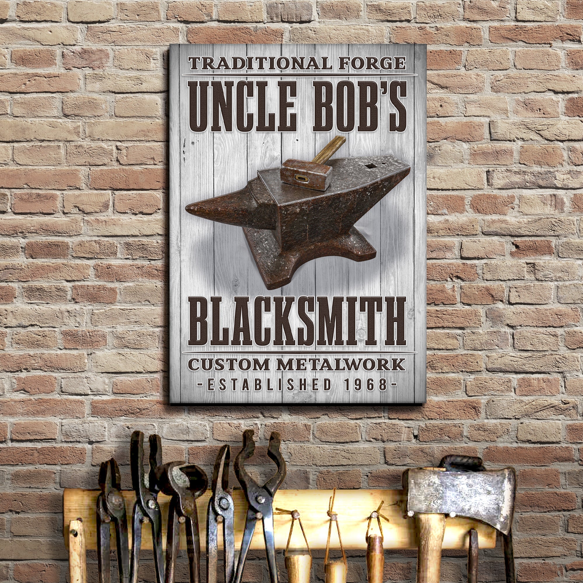 Traditional Forger Blacksmith Sign - Image 2