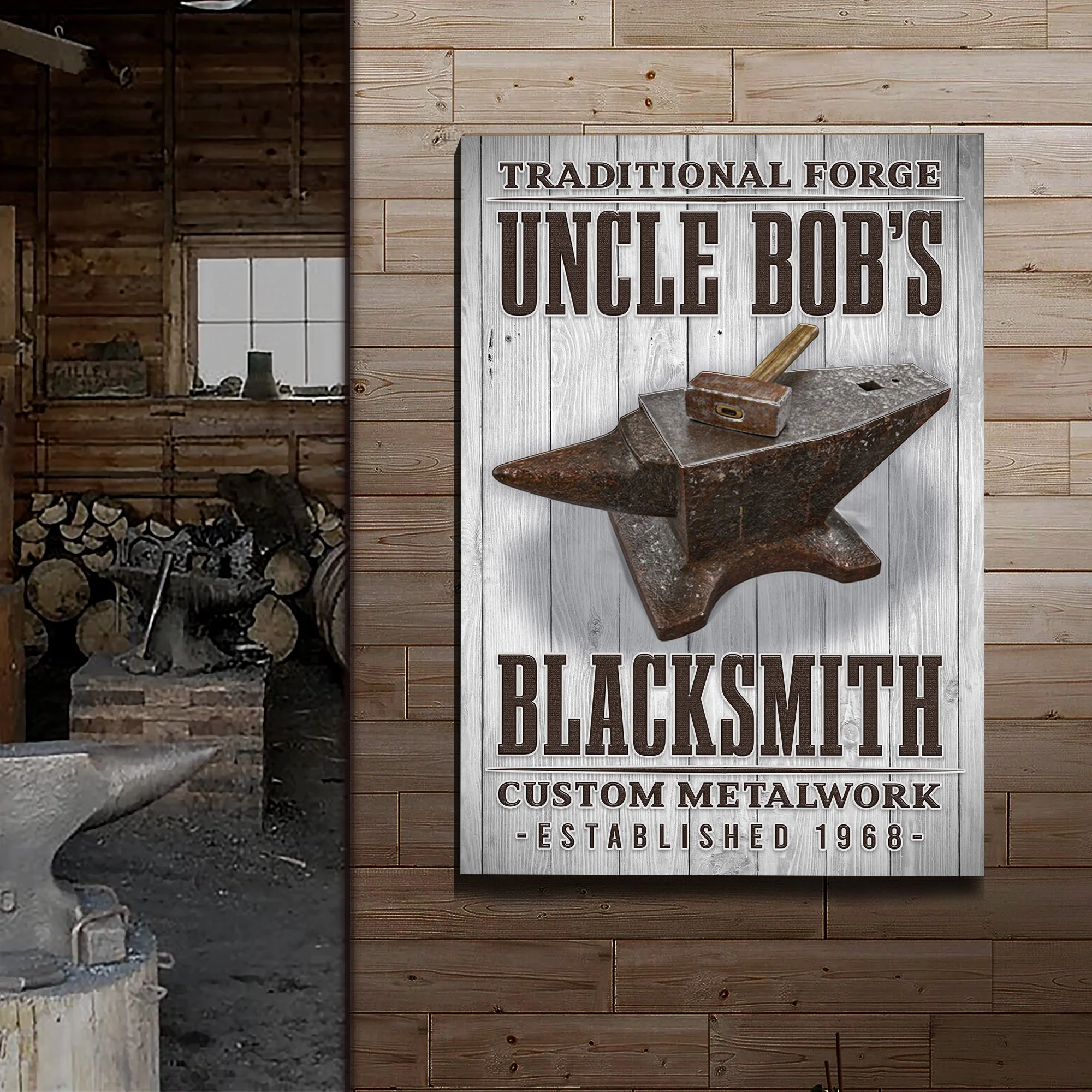 Traditional Forger Blacksmith Sign - Image 3