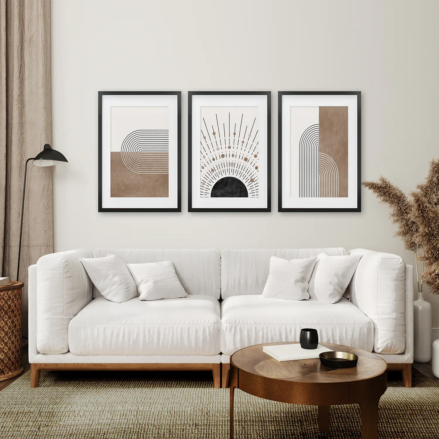 Trendy Mid Century Style Set of 3 Prints. Boho Art - Image 6