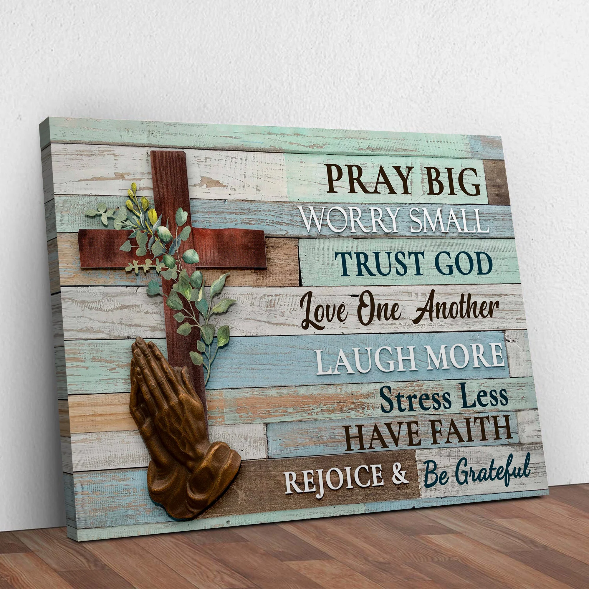 Trust God Love One Another Sign - Image 3