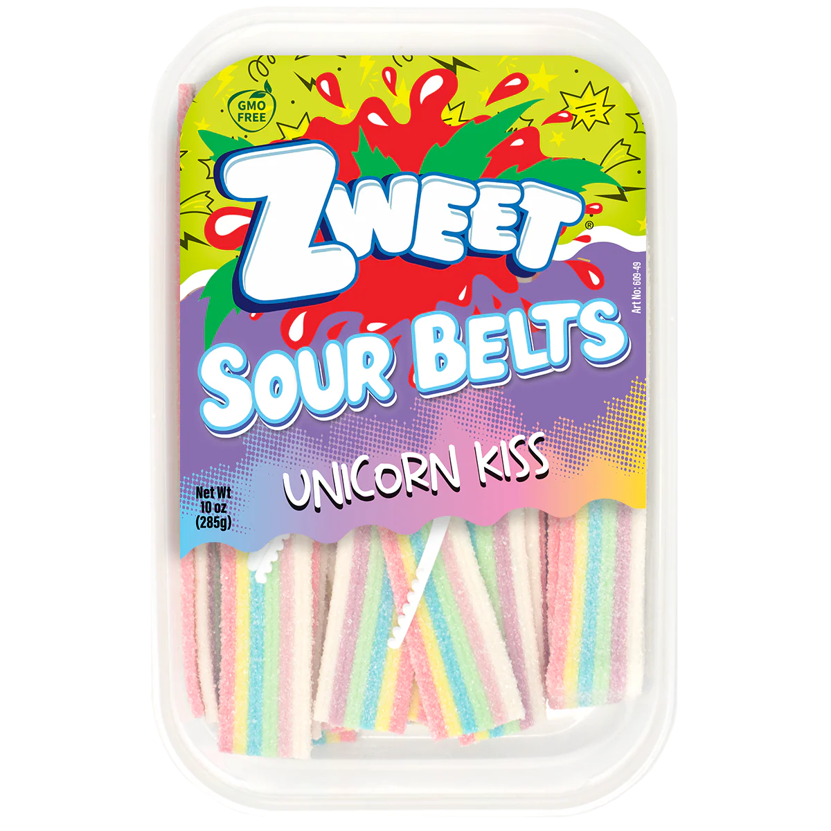 Unicorn Kiss Sour Belts, Zweet