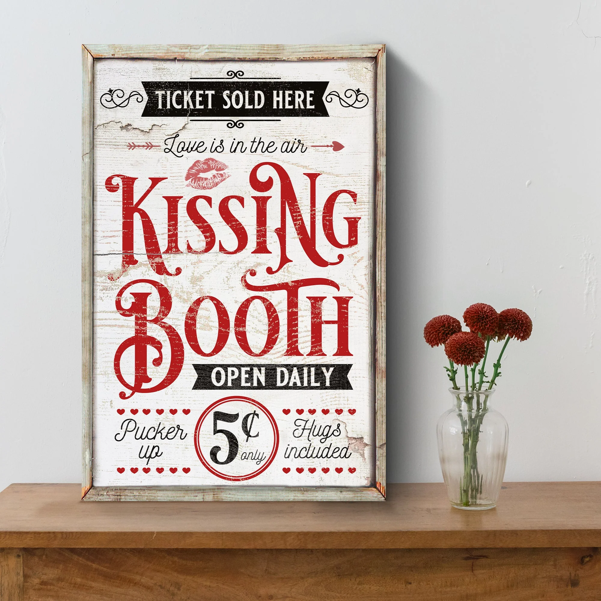 Valentines Day Kissing Booth Sign III - Image 2