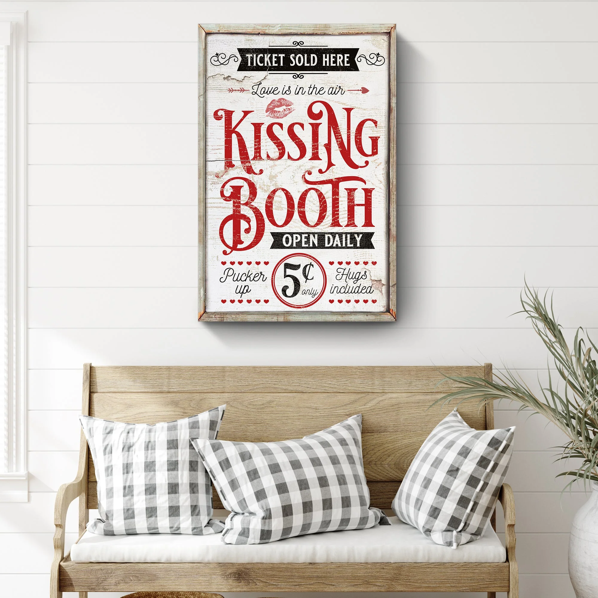 Valentines Day Kissing Booth Sign III - Image 3