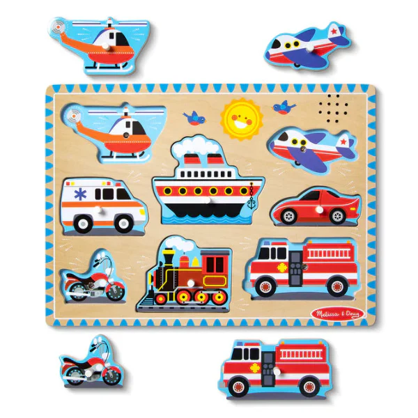 Vehicles Sound Puzzle - 8 Pieces - Image 2