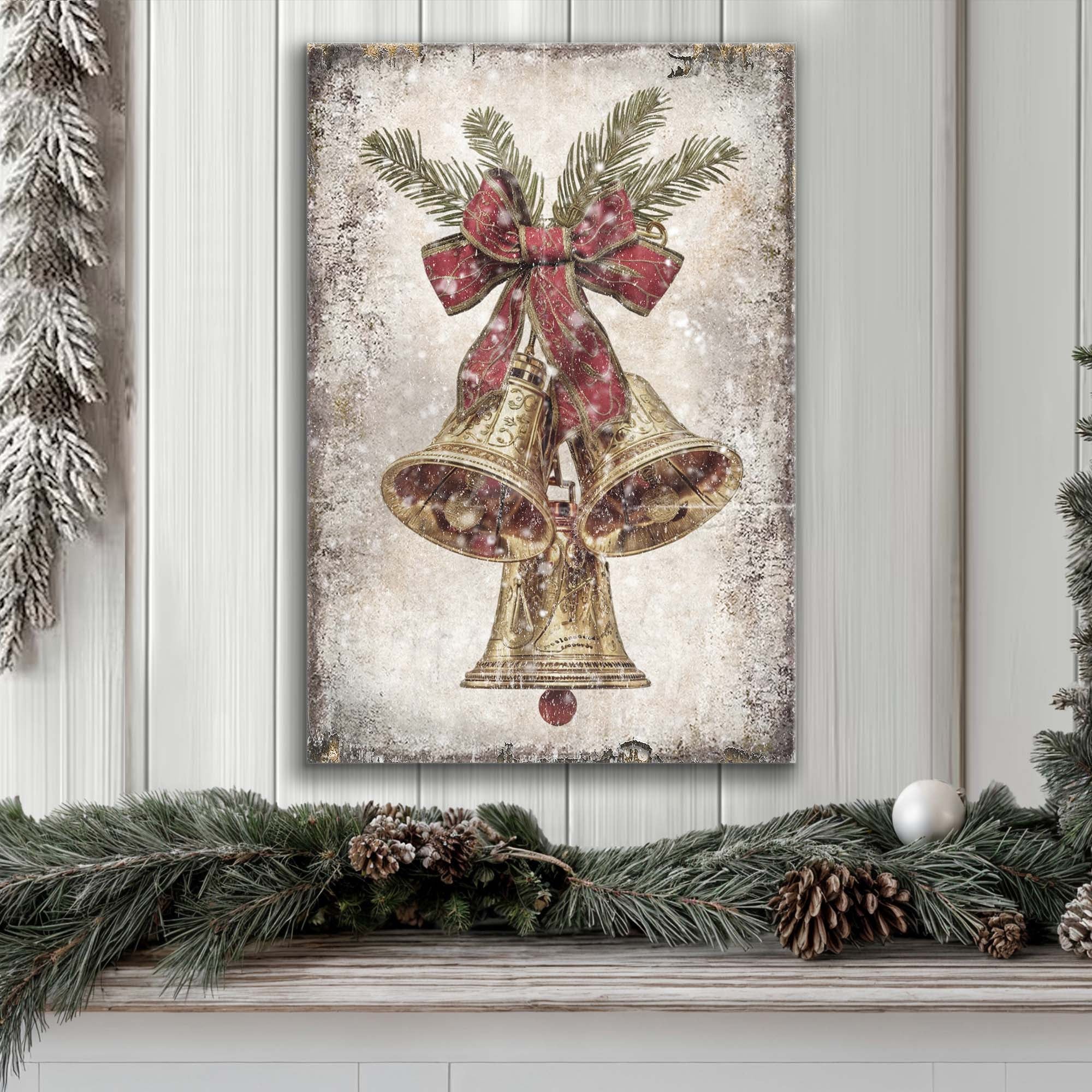 Vintage Christmas Bells Wall Art - Image 3