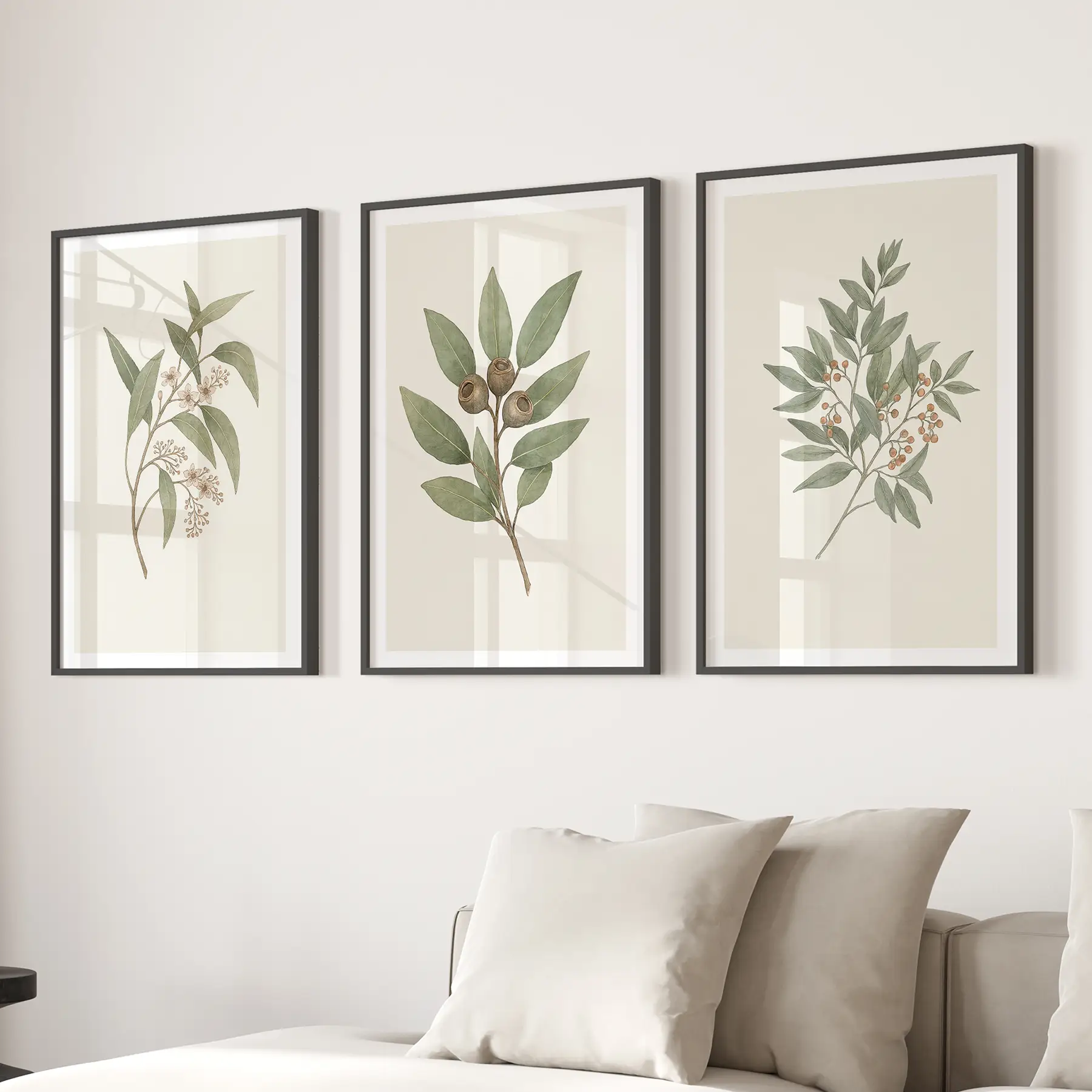 Vintage Neutral Botanical Gallery Wall Print Set - Image 4