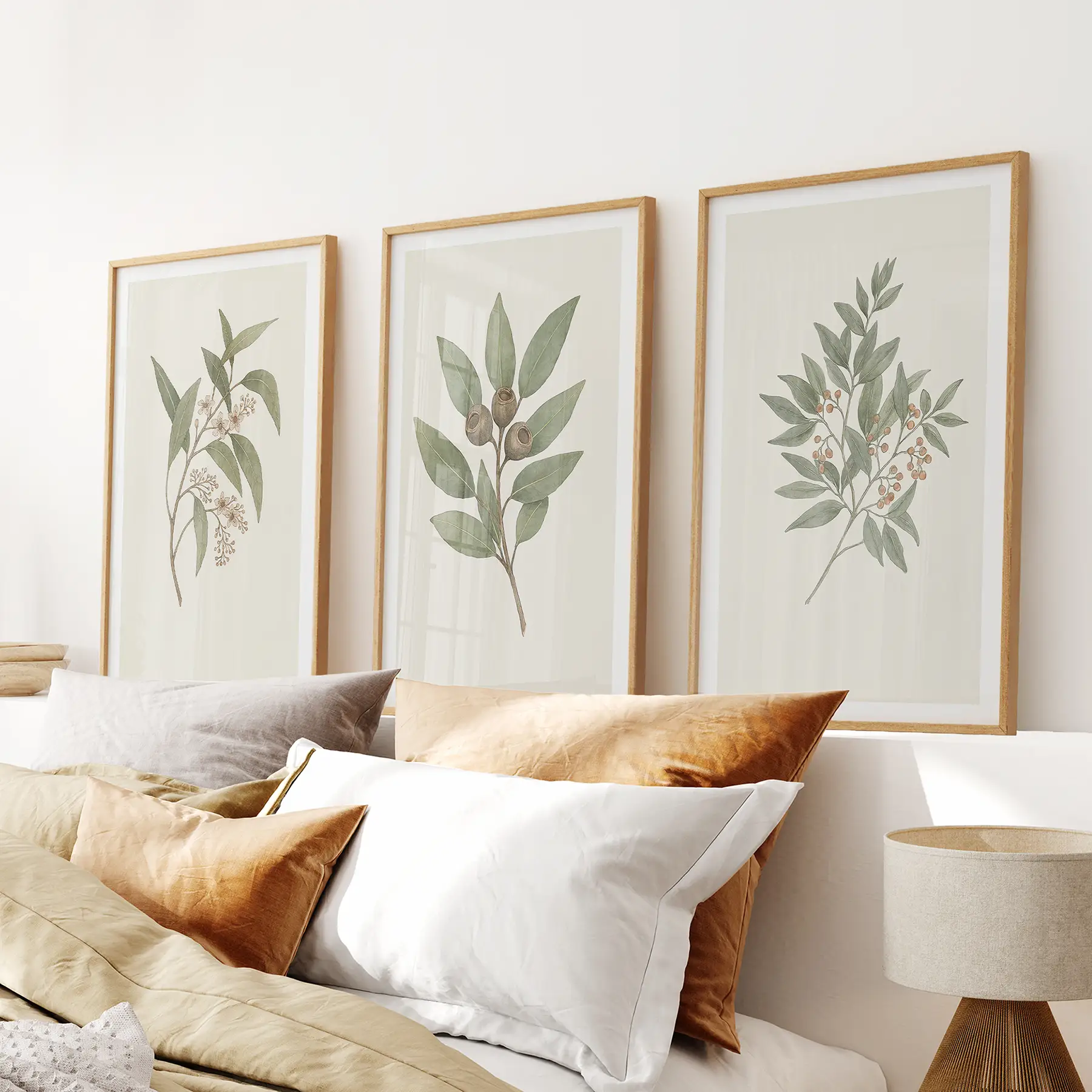 Vintage Neutral Botanical Gallery Wall Print Set - Image 5