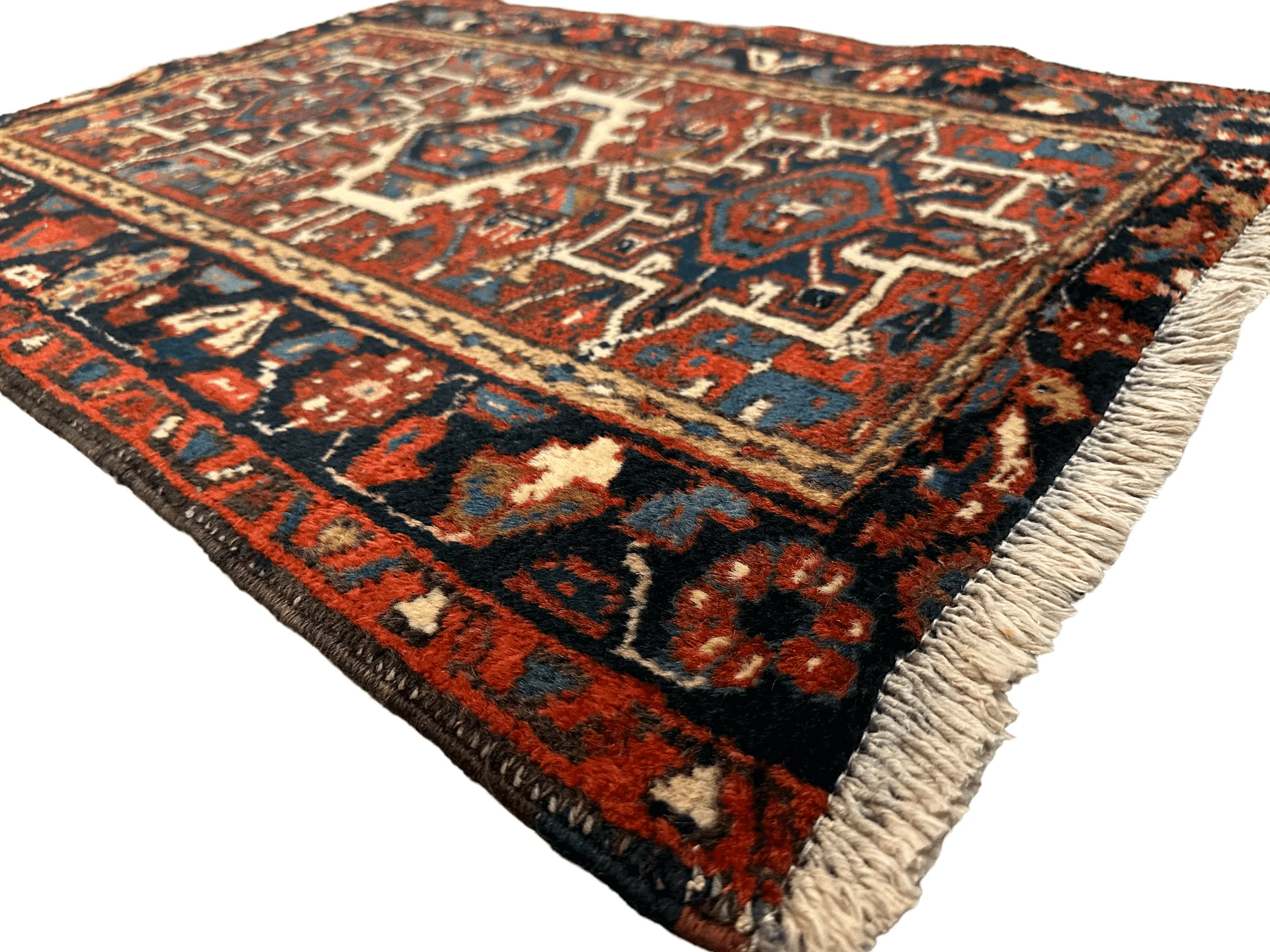 Vintage Persian Karaja Heriz Runner 24”x33” - Image 8