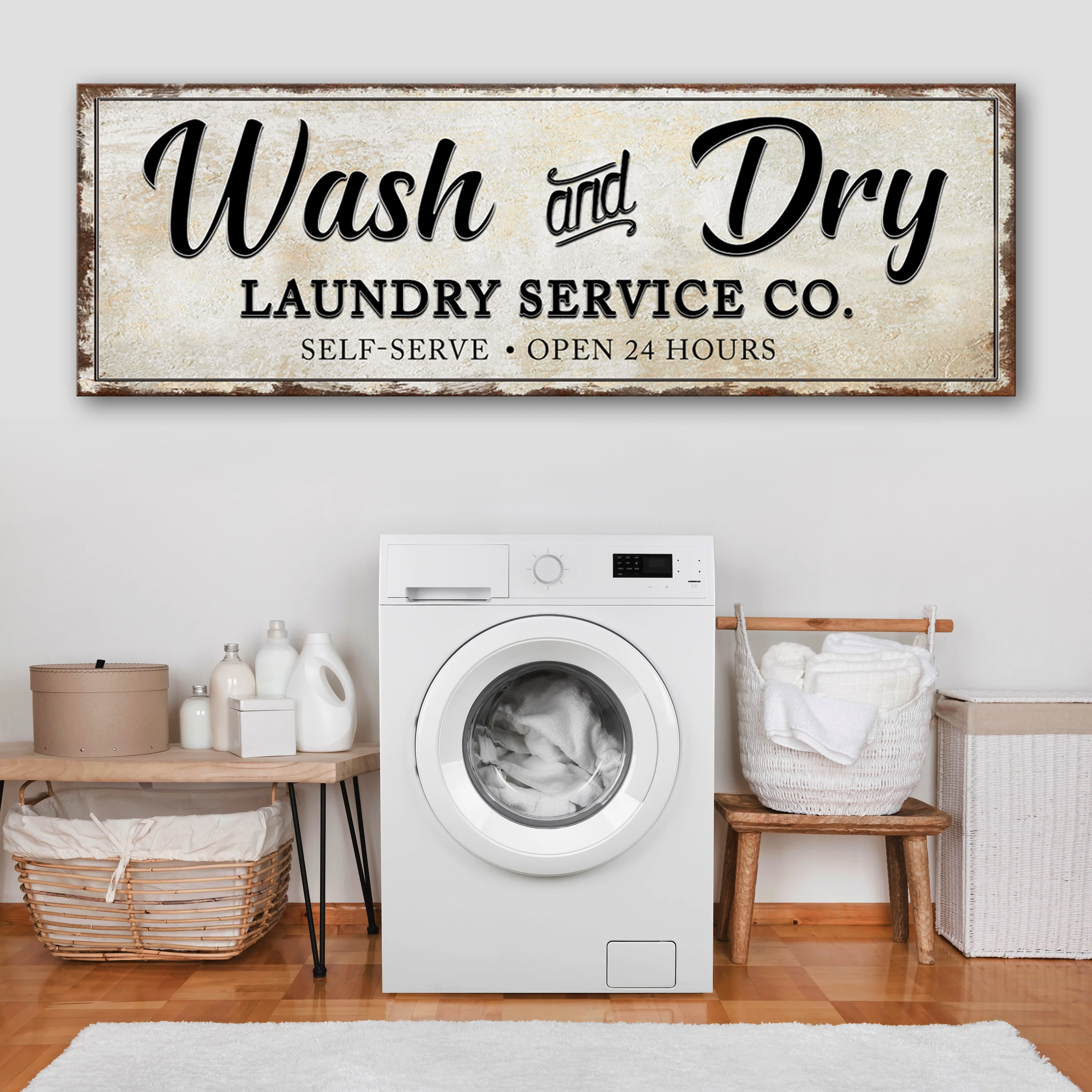 Wash And Dry Laundry Service Co Sign - Image 6
