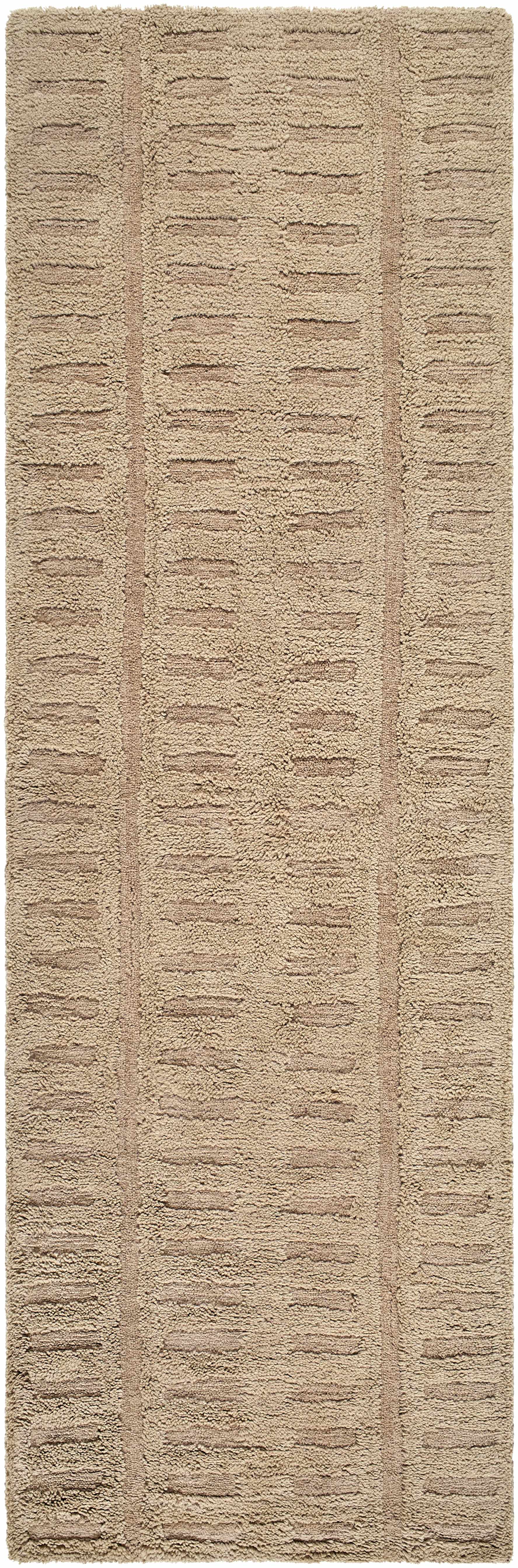 Washable Handmade Wool Rug - Brown - Image 15