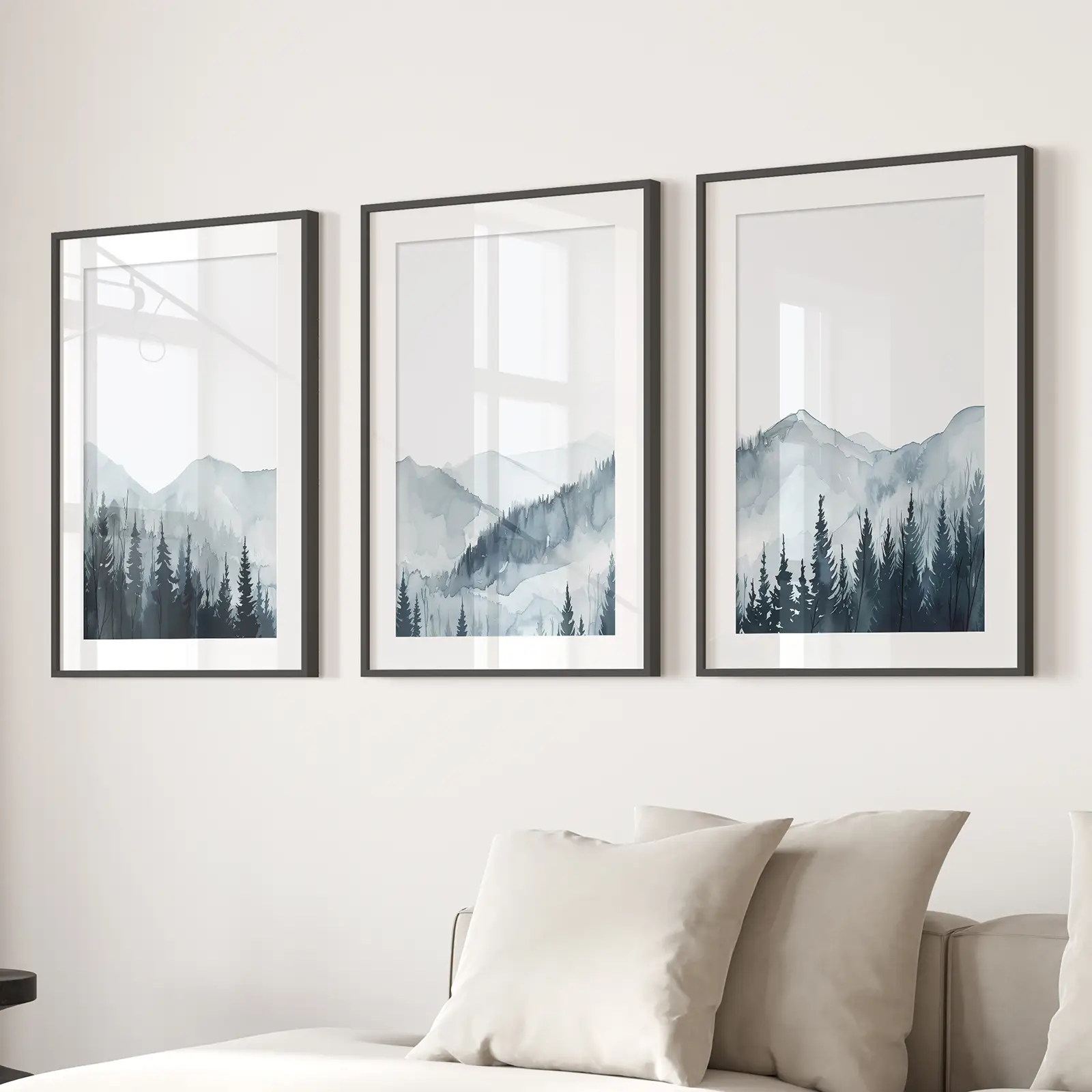 Watercolor Mountain Landscape Wall Art Posters - Image 5