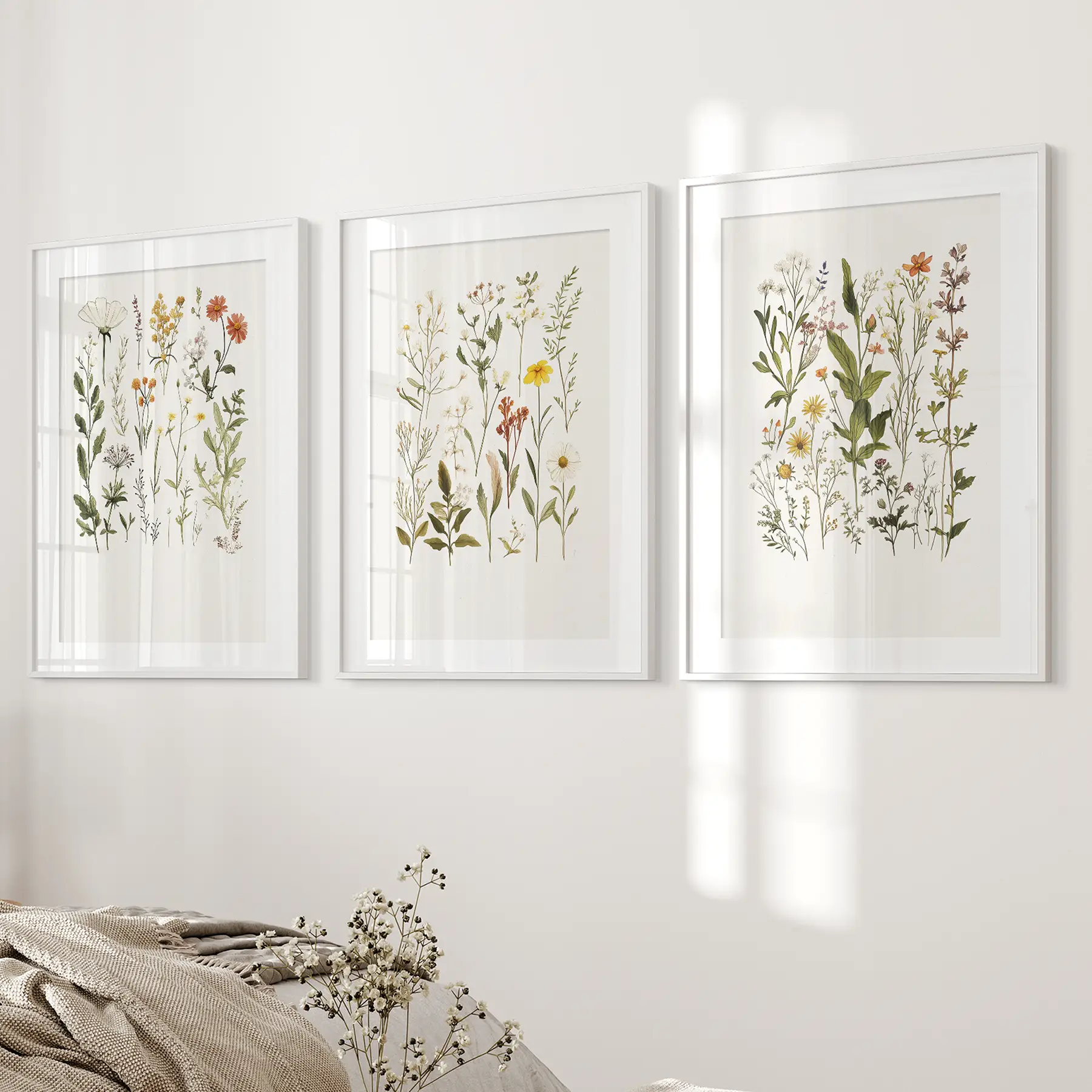 Watercolor Wildflower Floral Nursery Wall Art Set - Image 6