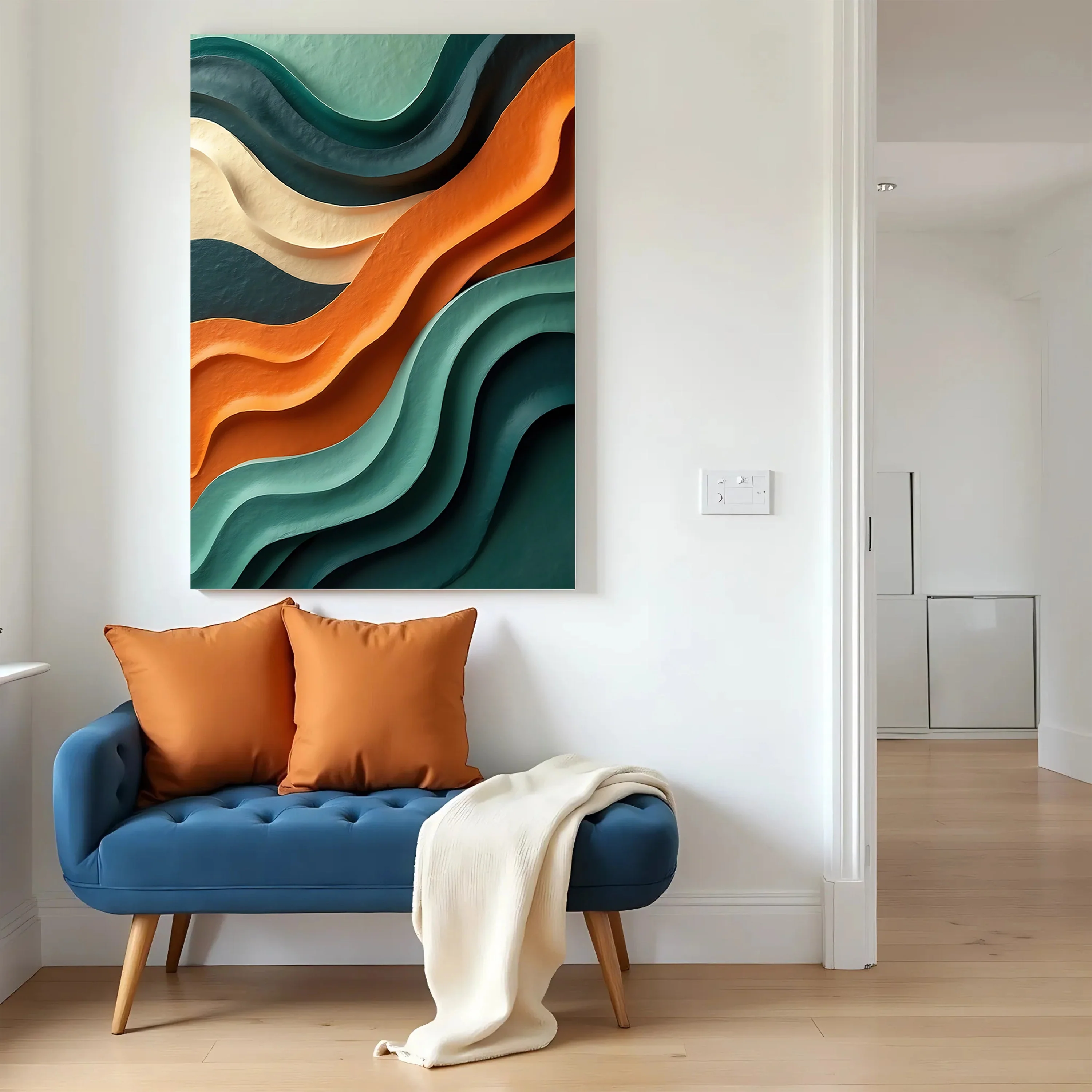 Wave Abstract Wall Art - Image 4