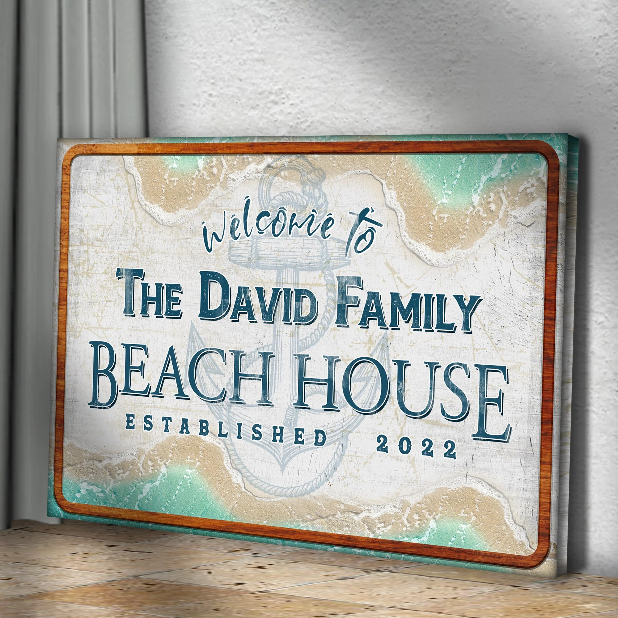 Welcome To Family Beach House Sign II - Image 3
