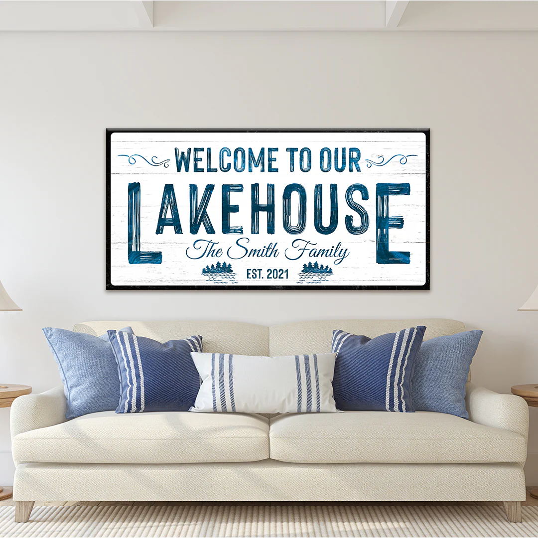 Welcome To Our Lakehouse Sign - Image 10