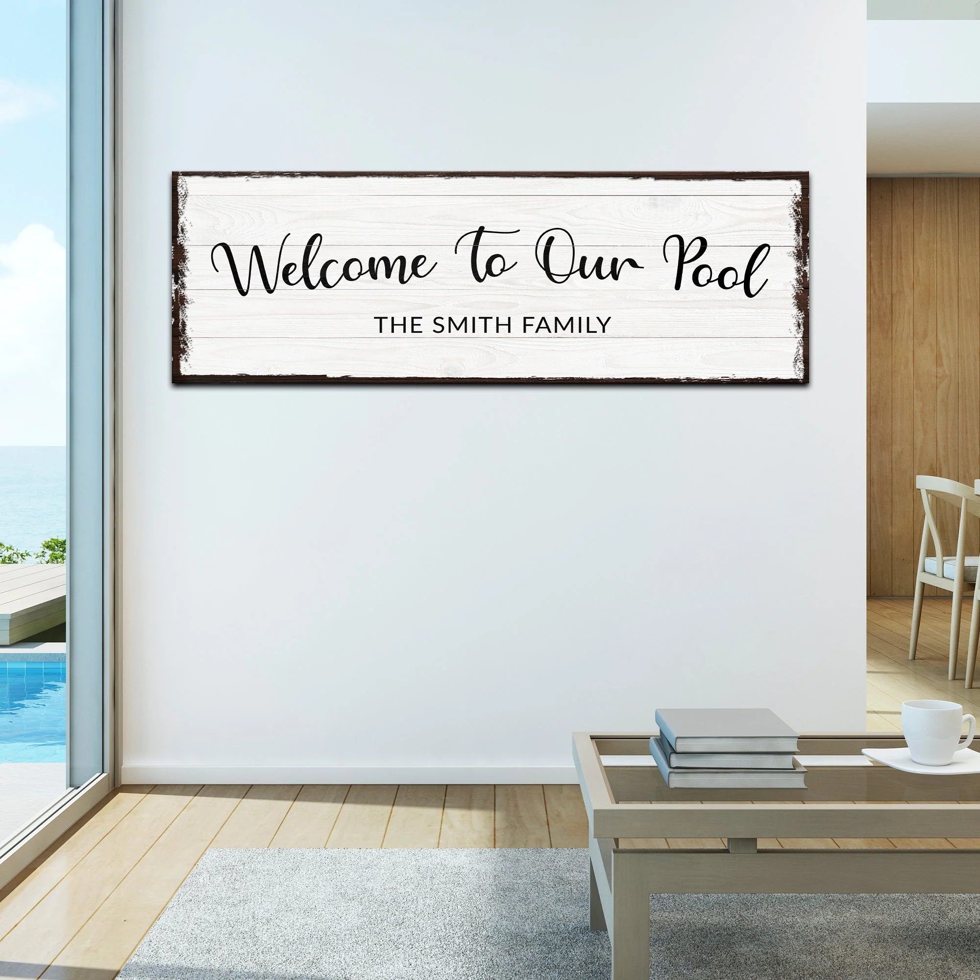 Welcome To Our Pool Sign - Image 2